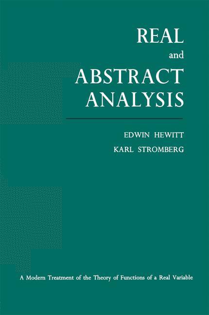 Real and Abstract Analysis