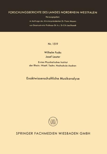 Exaktwissenschaftliche Musikanalyse