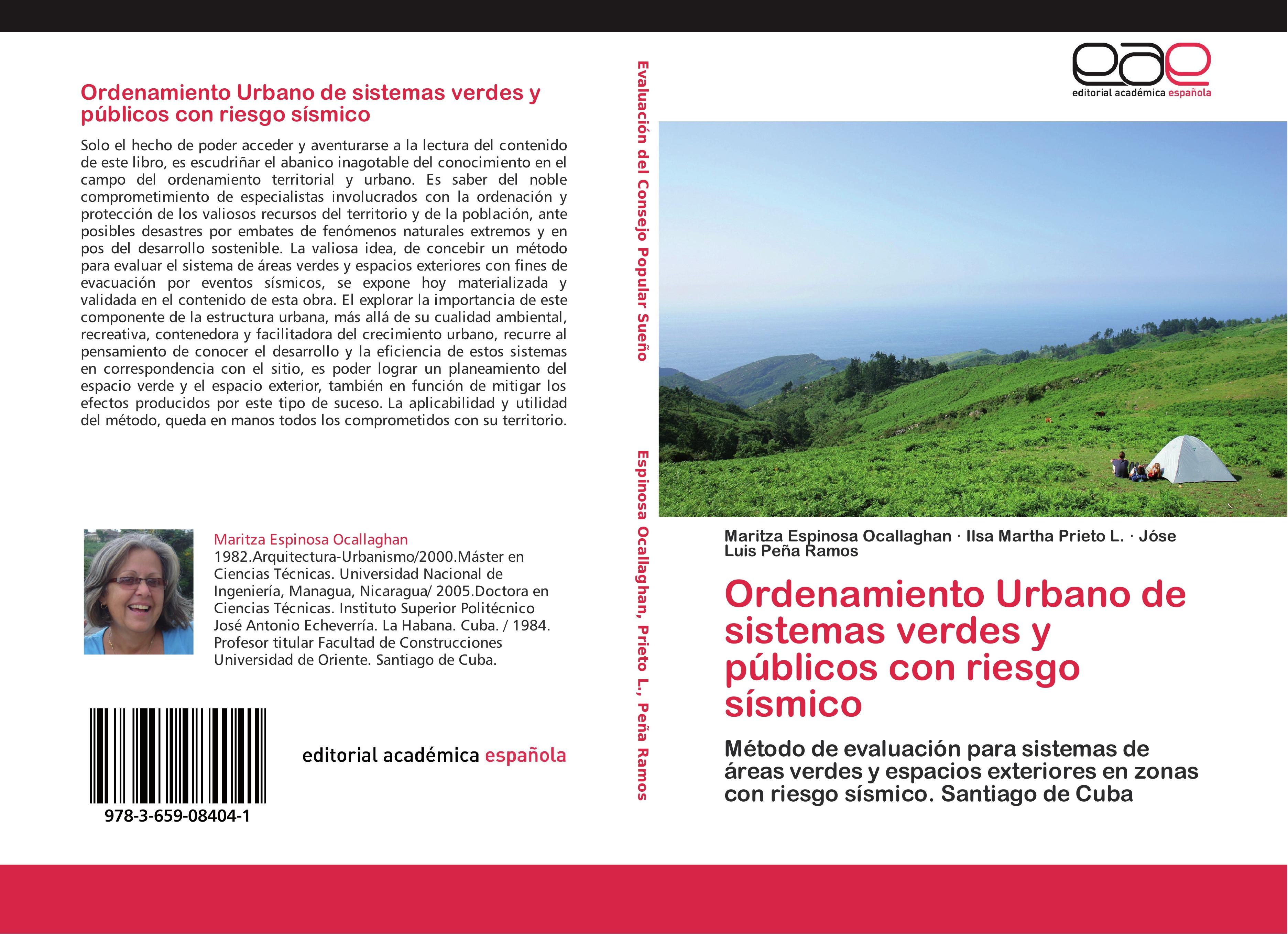 Ordenamiento Urbano de sistemas verdes y públicos con riesgo sísmico