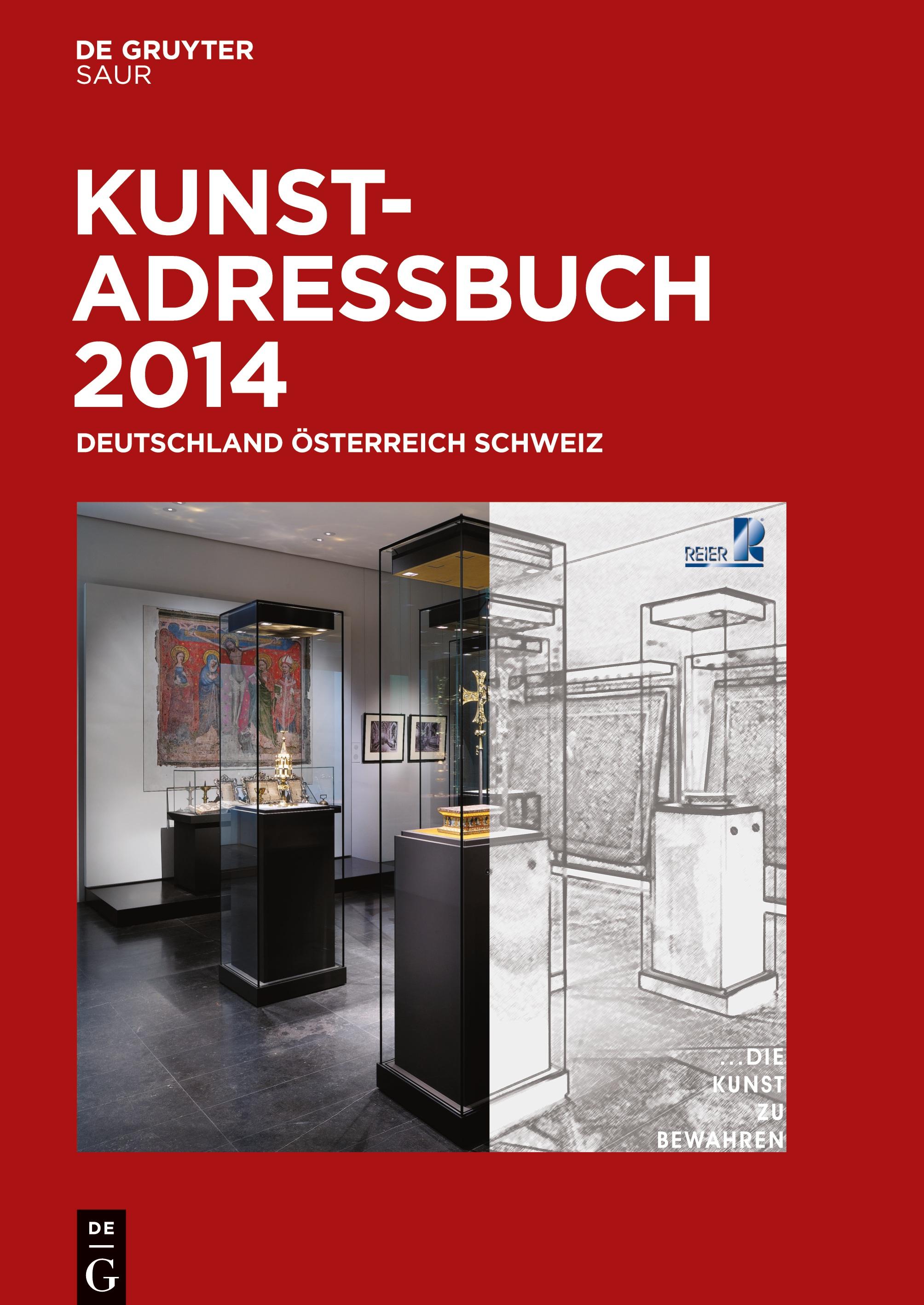 Kunstadressbuch Deutschland, Österreich, Schweiz 2014