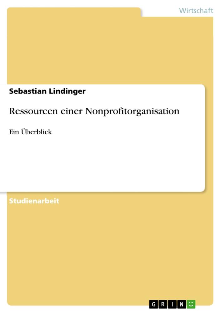 Ressourcen einer Nonprofitorganisation