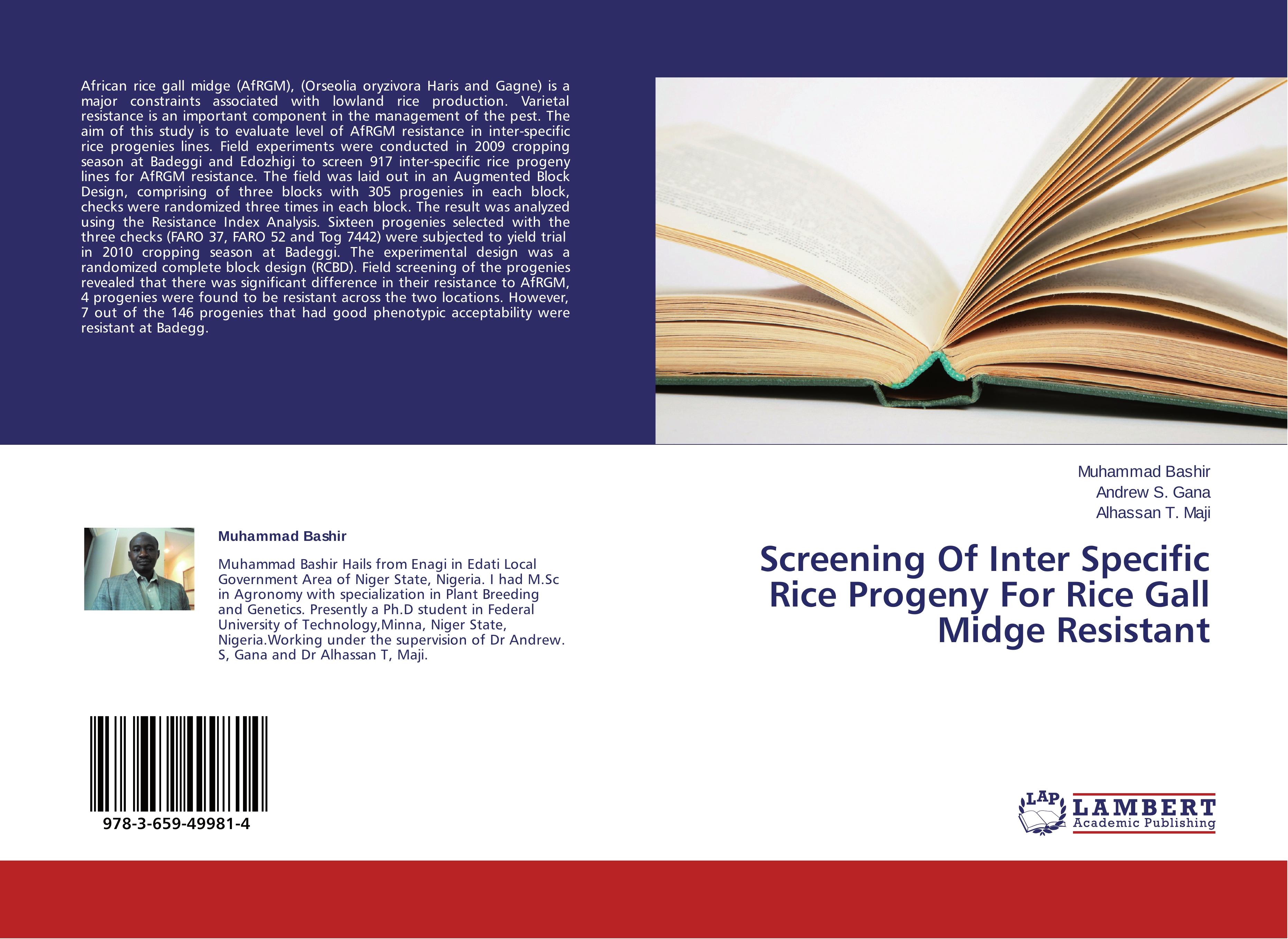 Screening Of Inter Specific Rice Progeny For Rice Gall Midge Resistant