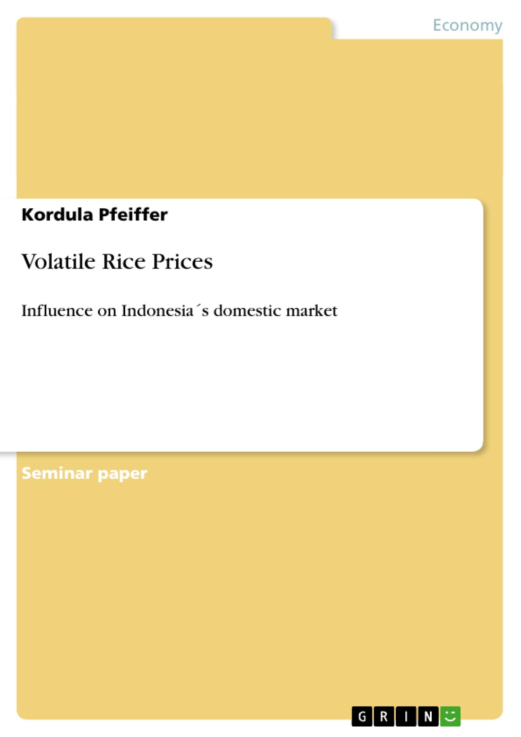 Volatile Rice Prices