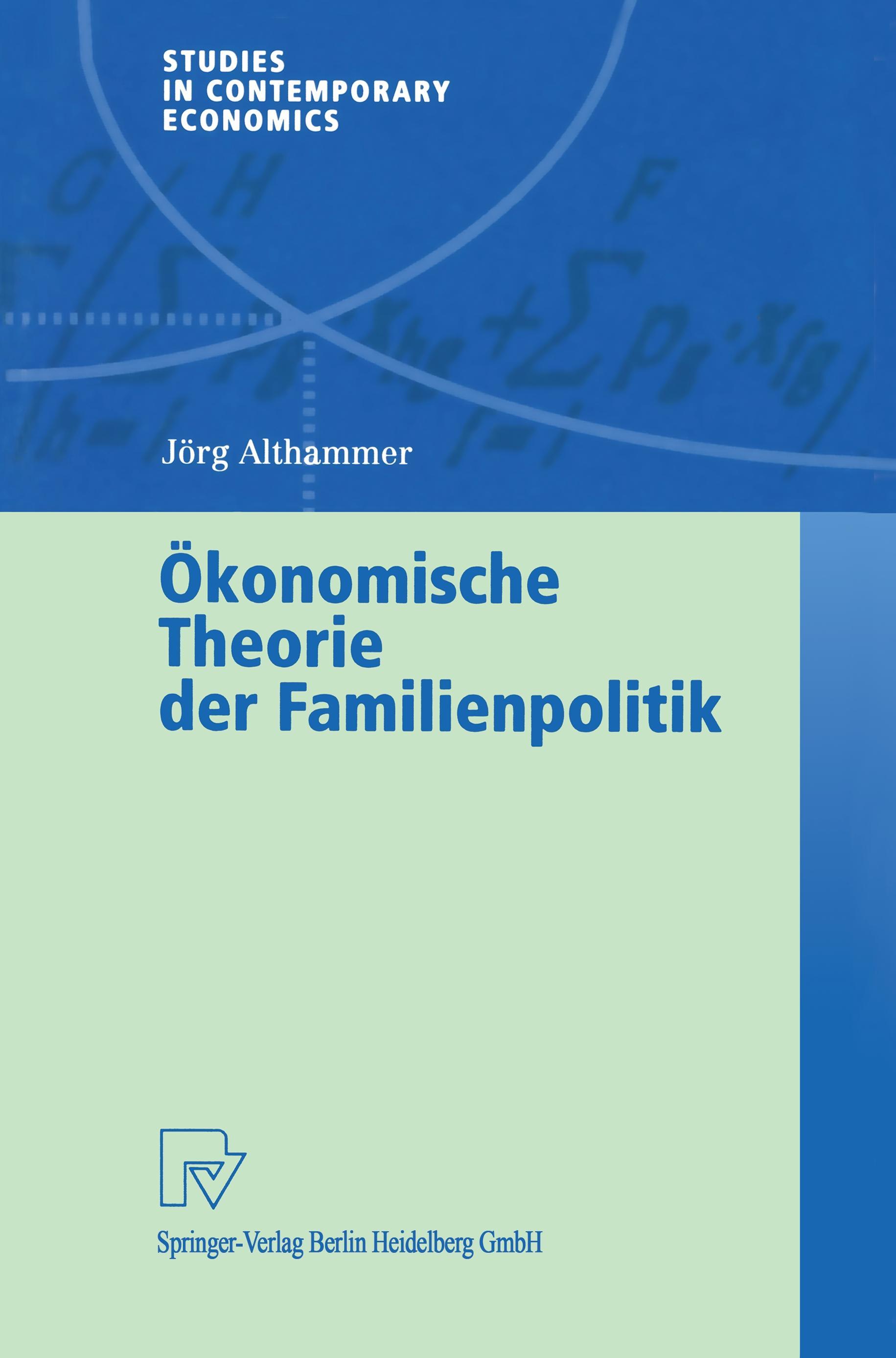 Ökonomische Theorie der Familienpolitik