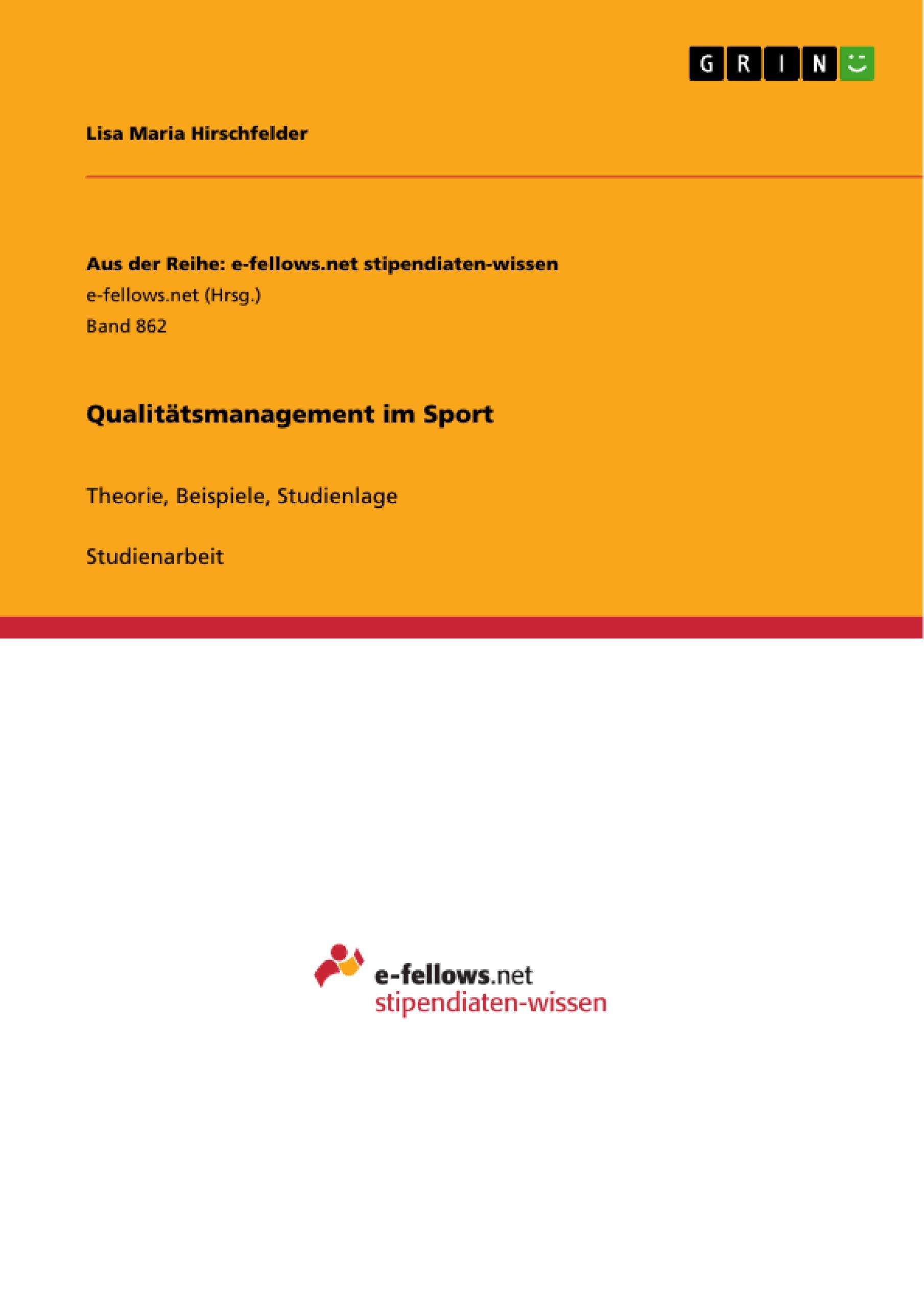 Qualitätsmanagement im Sport