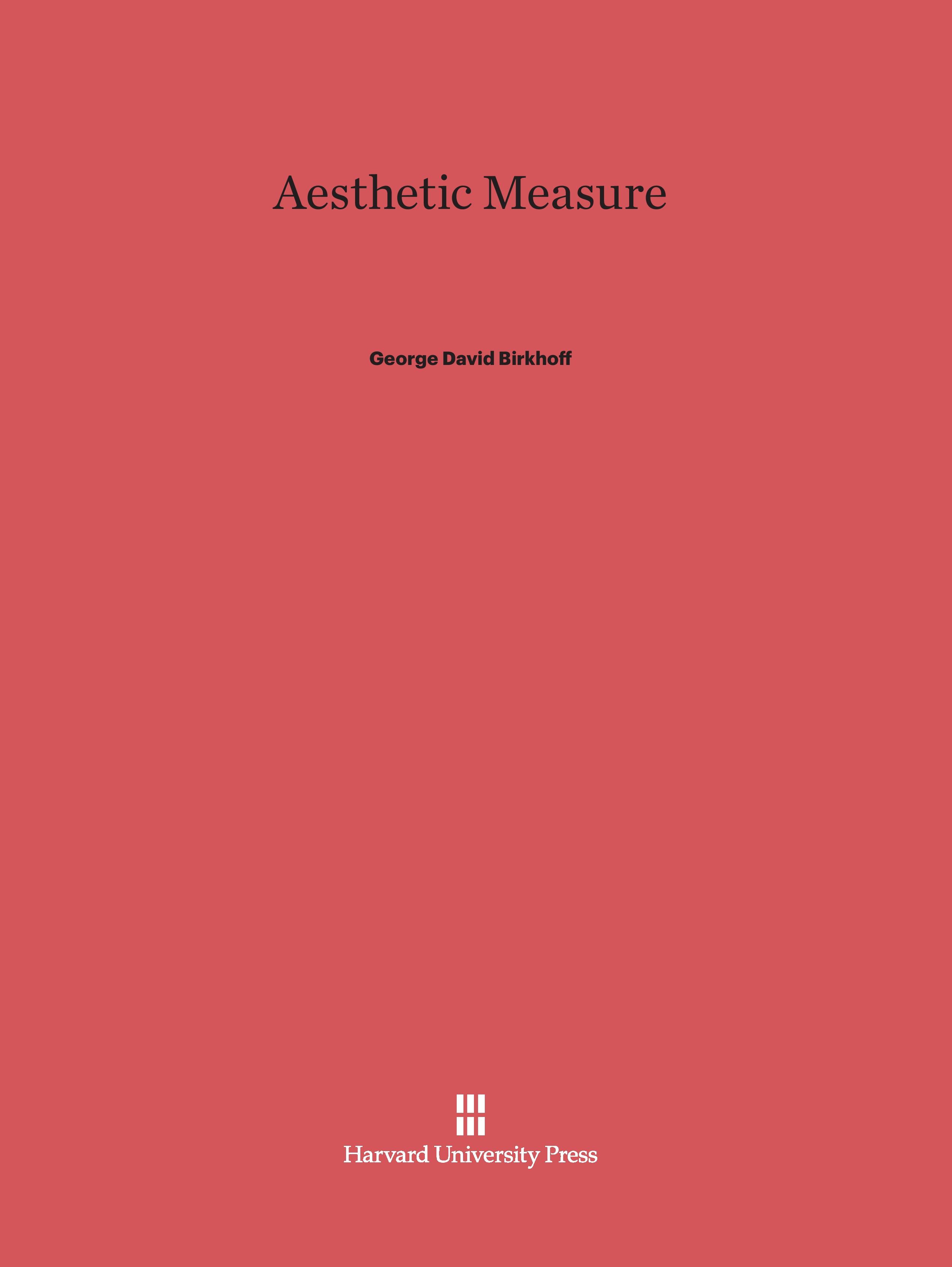 Aesthetic Measure