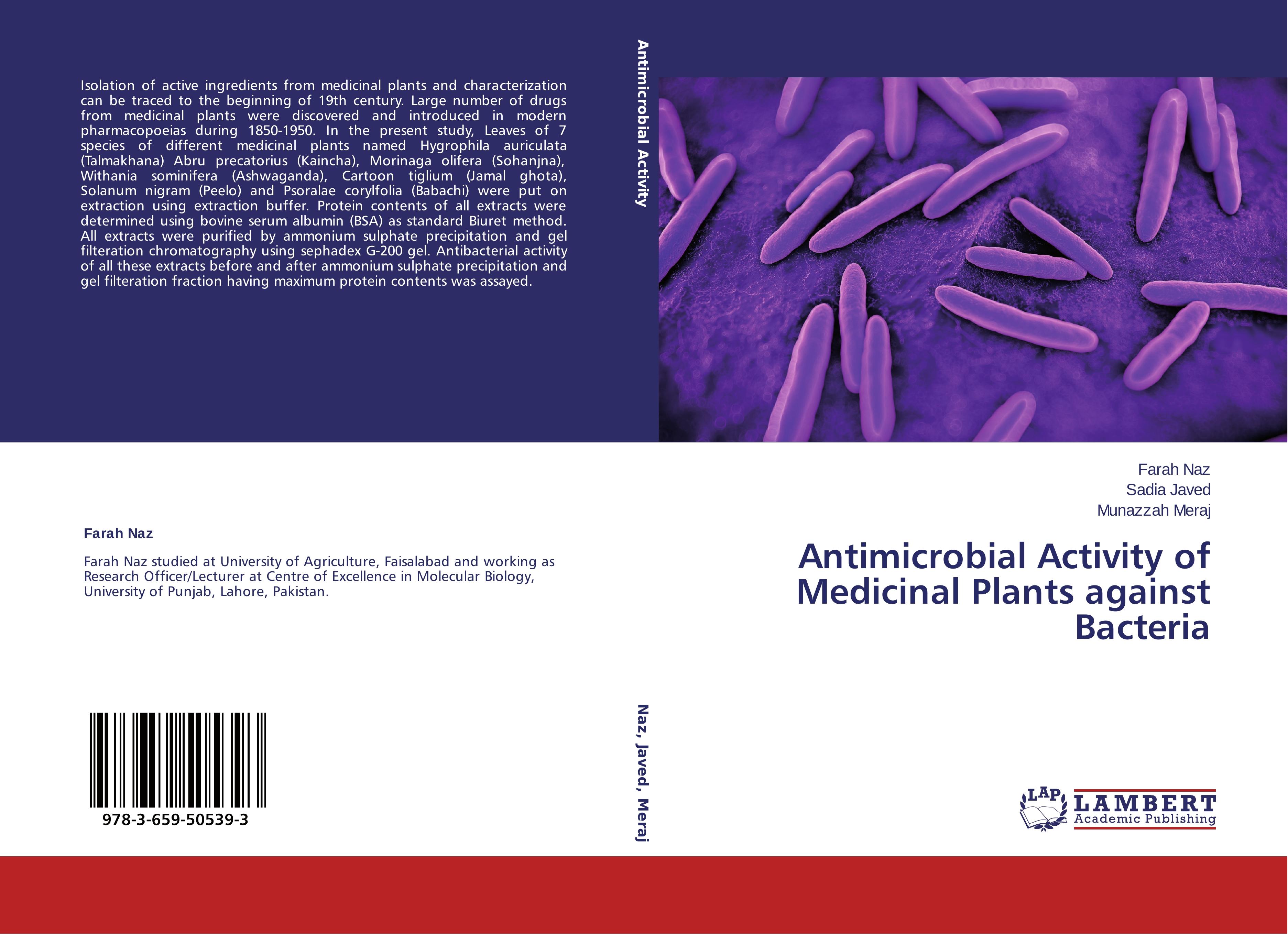 Antimicrobial Activity of Medicinal Plants against Bacteria