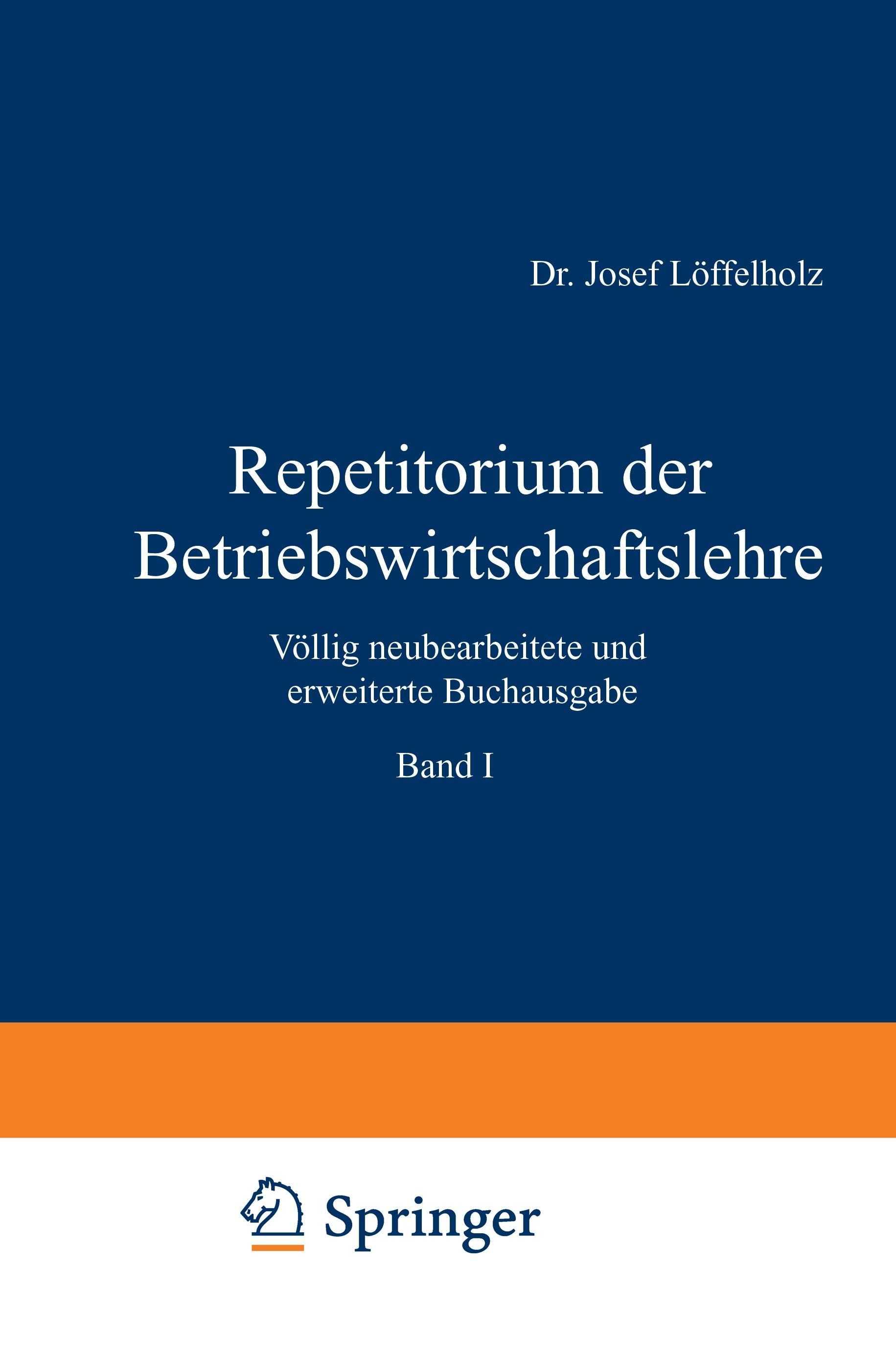 Repetitorium der Betriebswirtschaftslehre