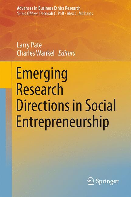 Emerging Research Directions in Social Entrepreneurship