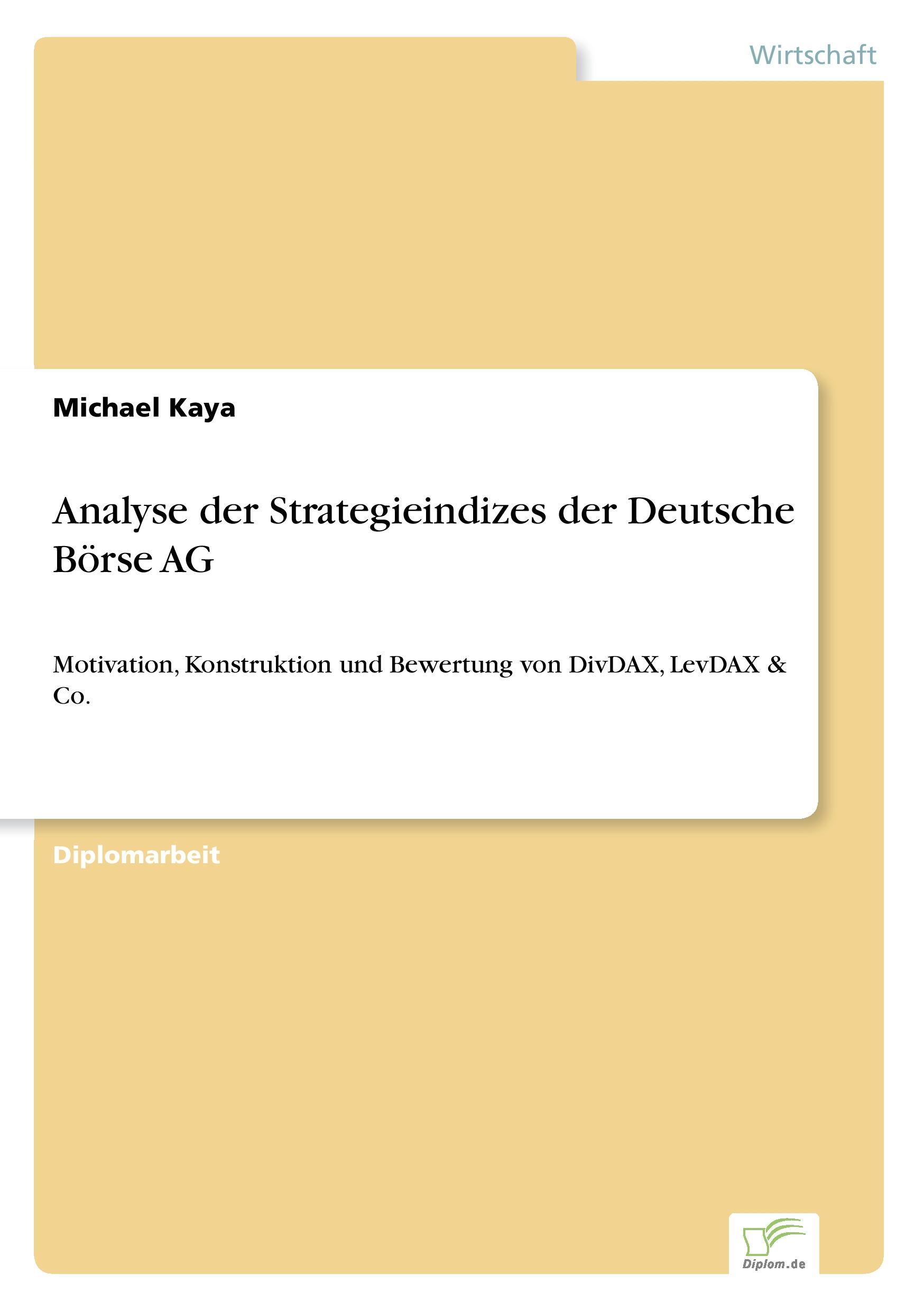 Analyse der Strategieindizes der Deutsche Börse AG