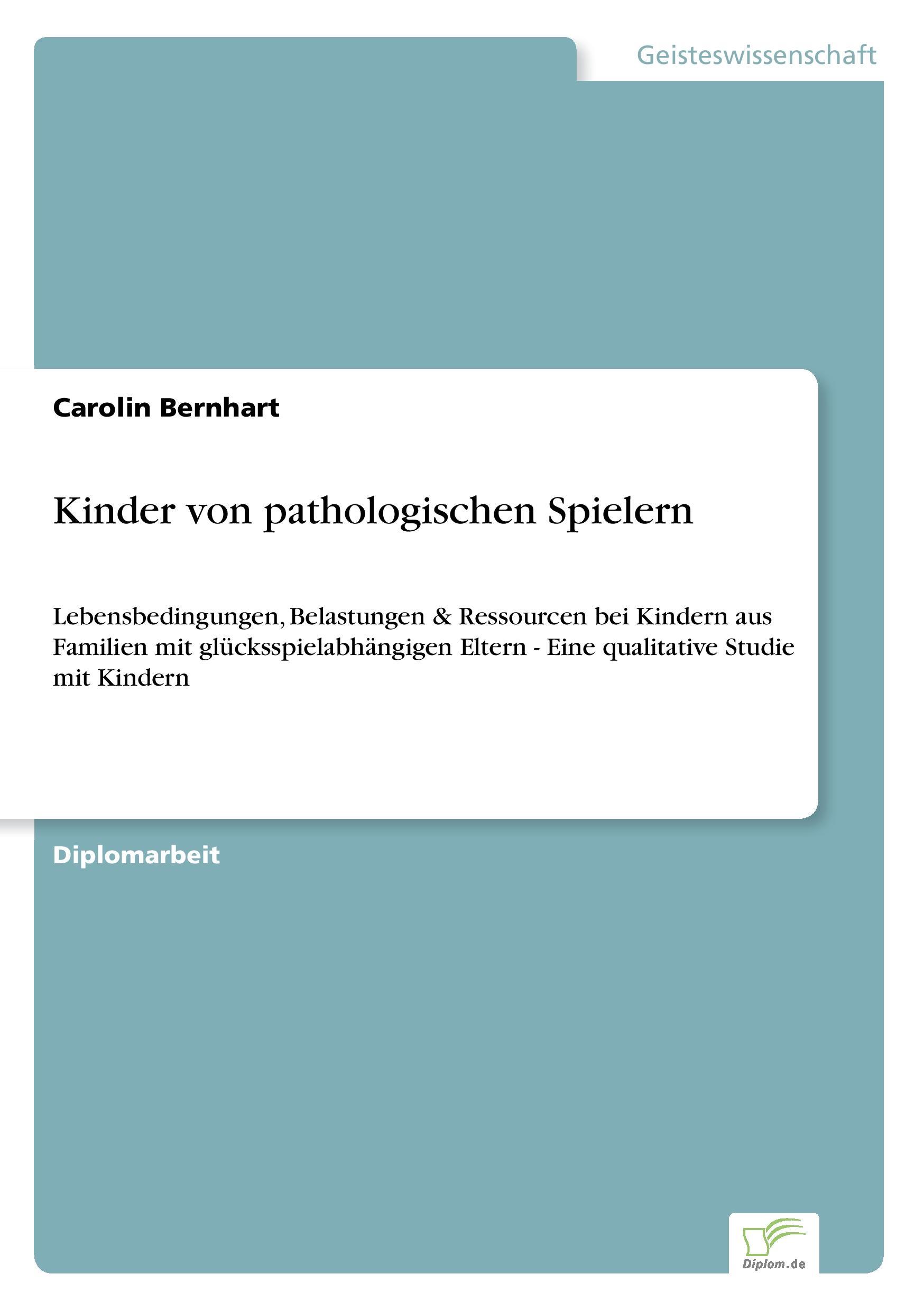 Kinder von pathologischen Spielern