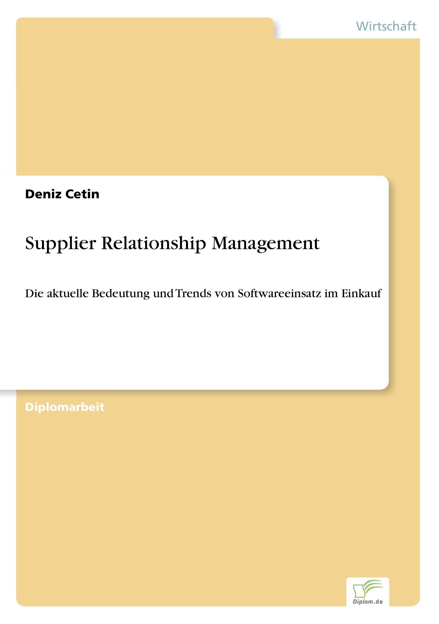 Supplier Relationship Management