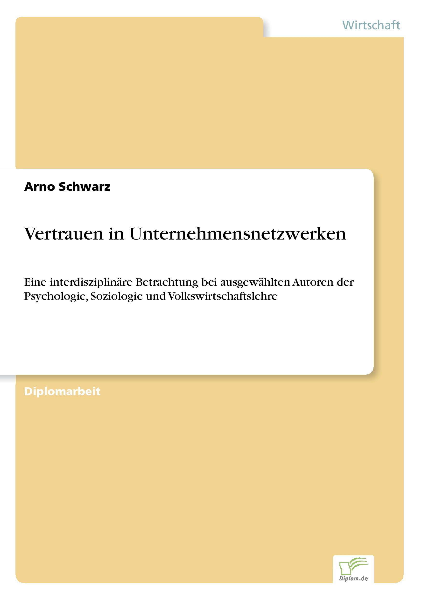 Vertrauen in Unternehmensnetzwerken