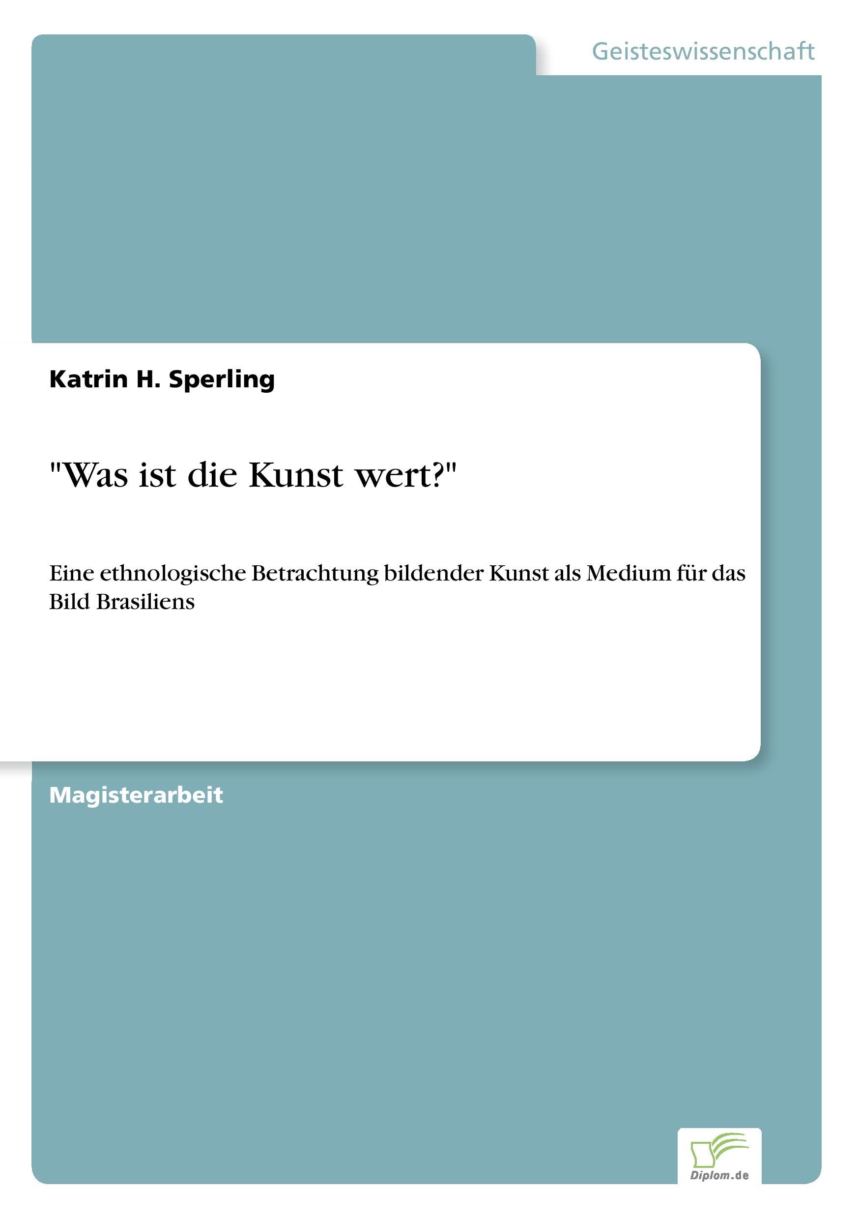 "Was ist die Kunst wert?"