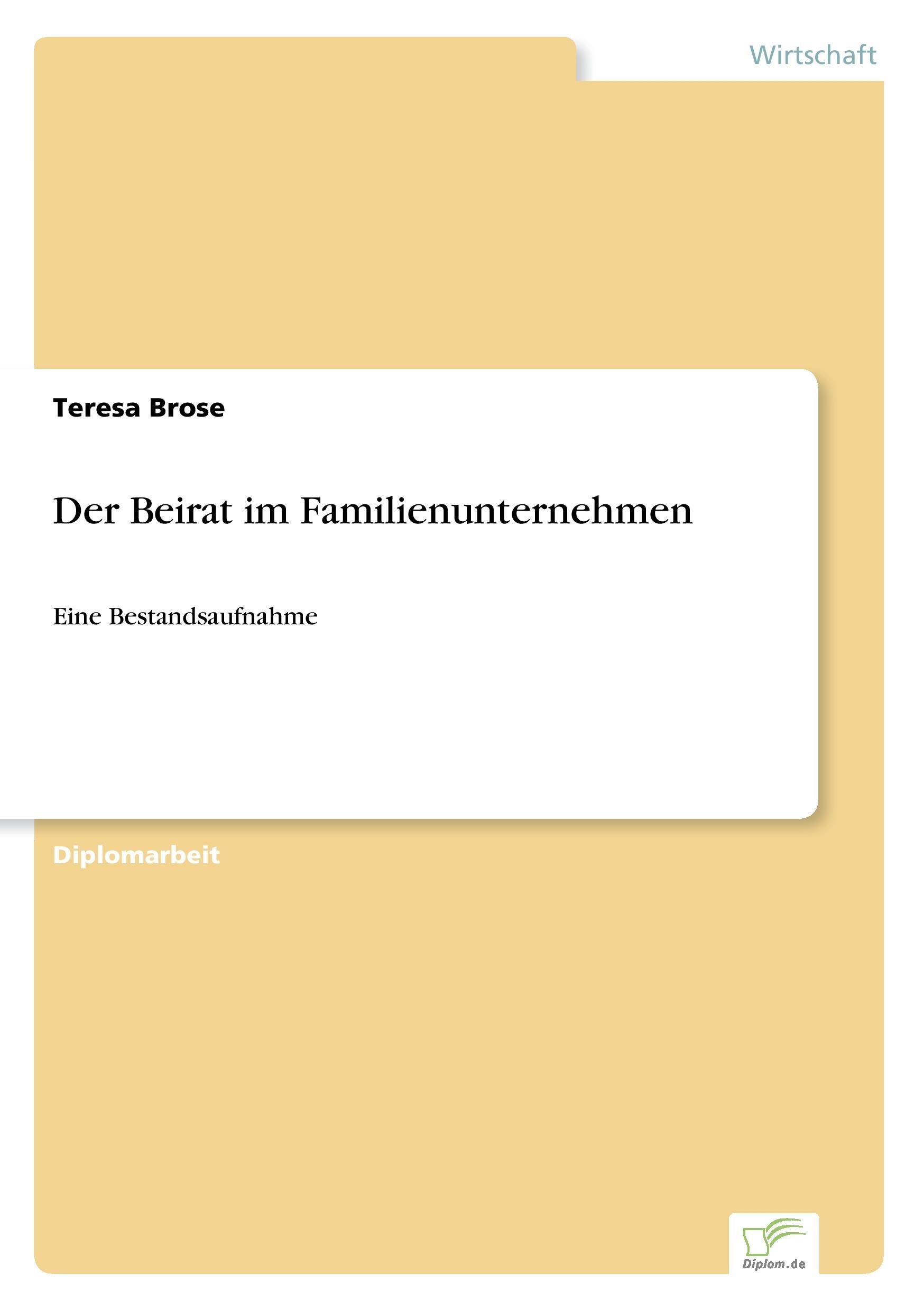 Der Beirat im Familienunternehmen