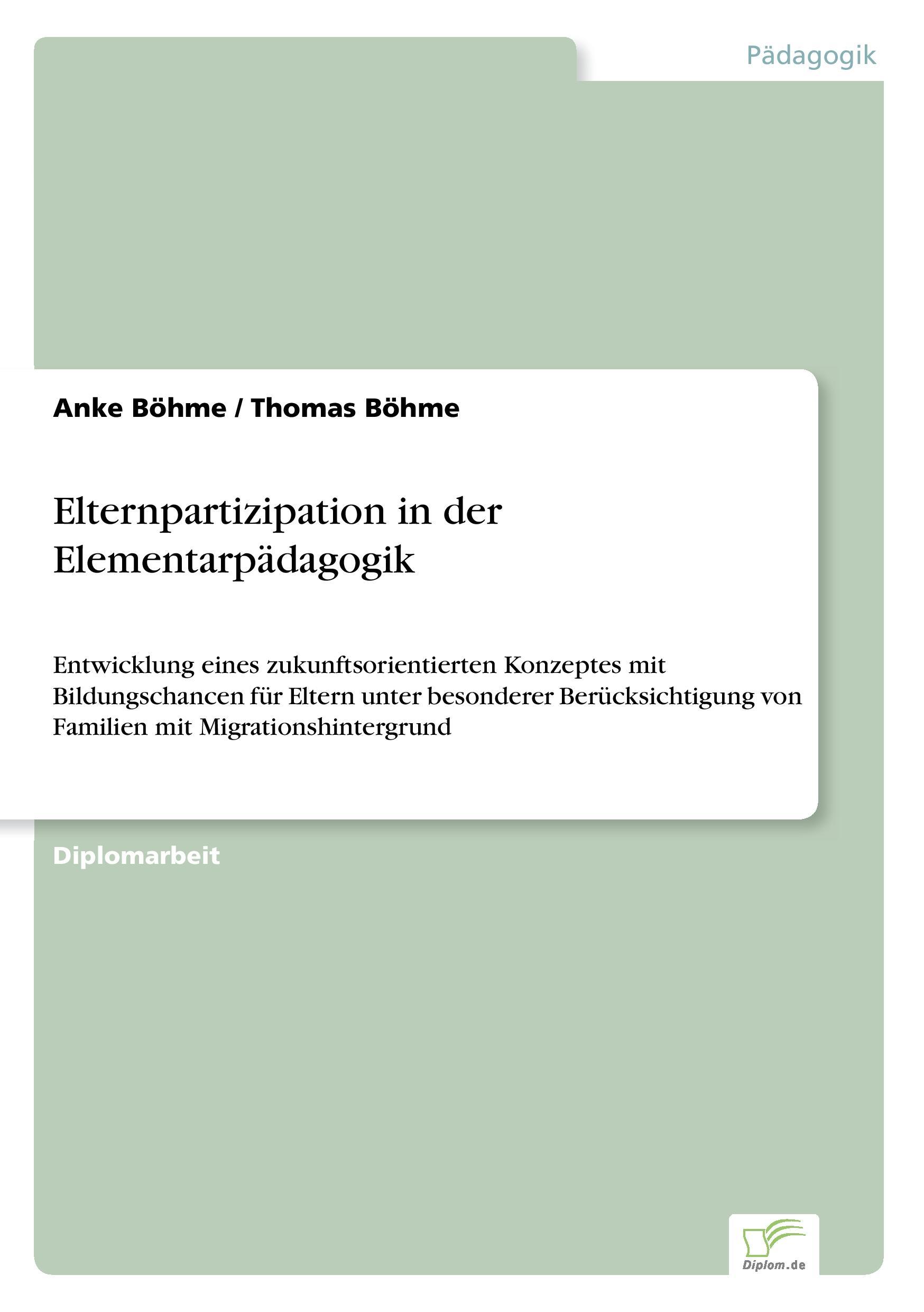 Elternpartizipation in der Elementarpädagogik