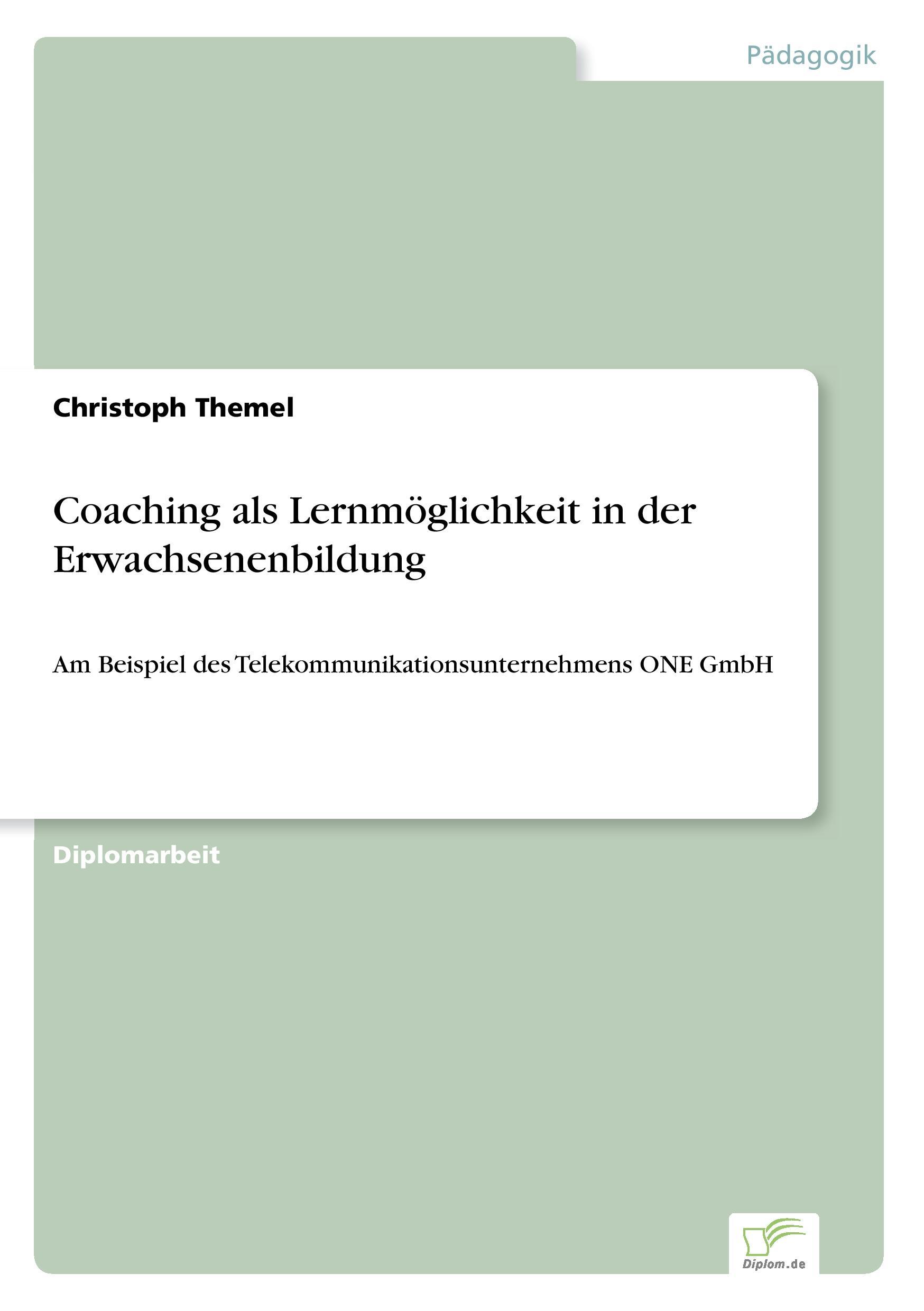 Coaching als Lernmöglichkeit in der Erwachsenenbildung