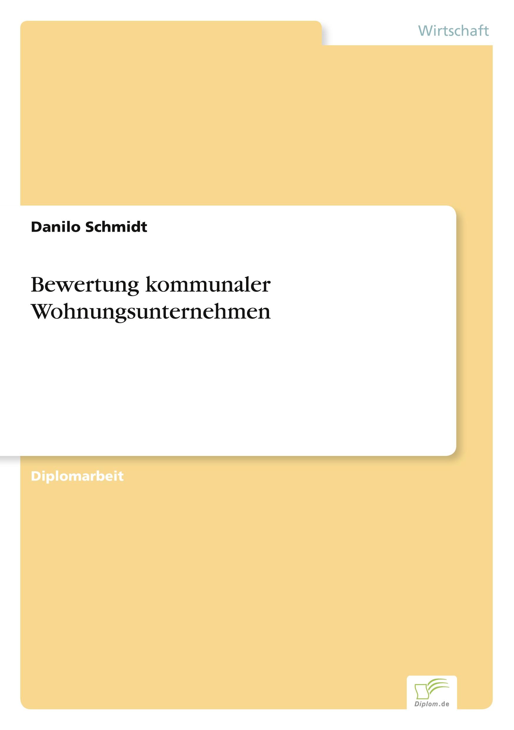 Bewertung kommunaler Wohnungsunternehmen