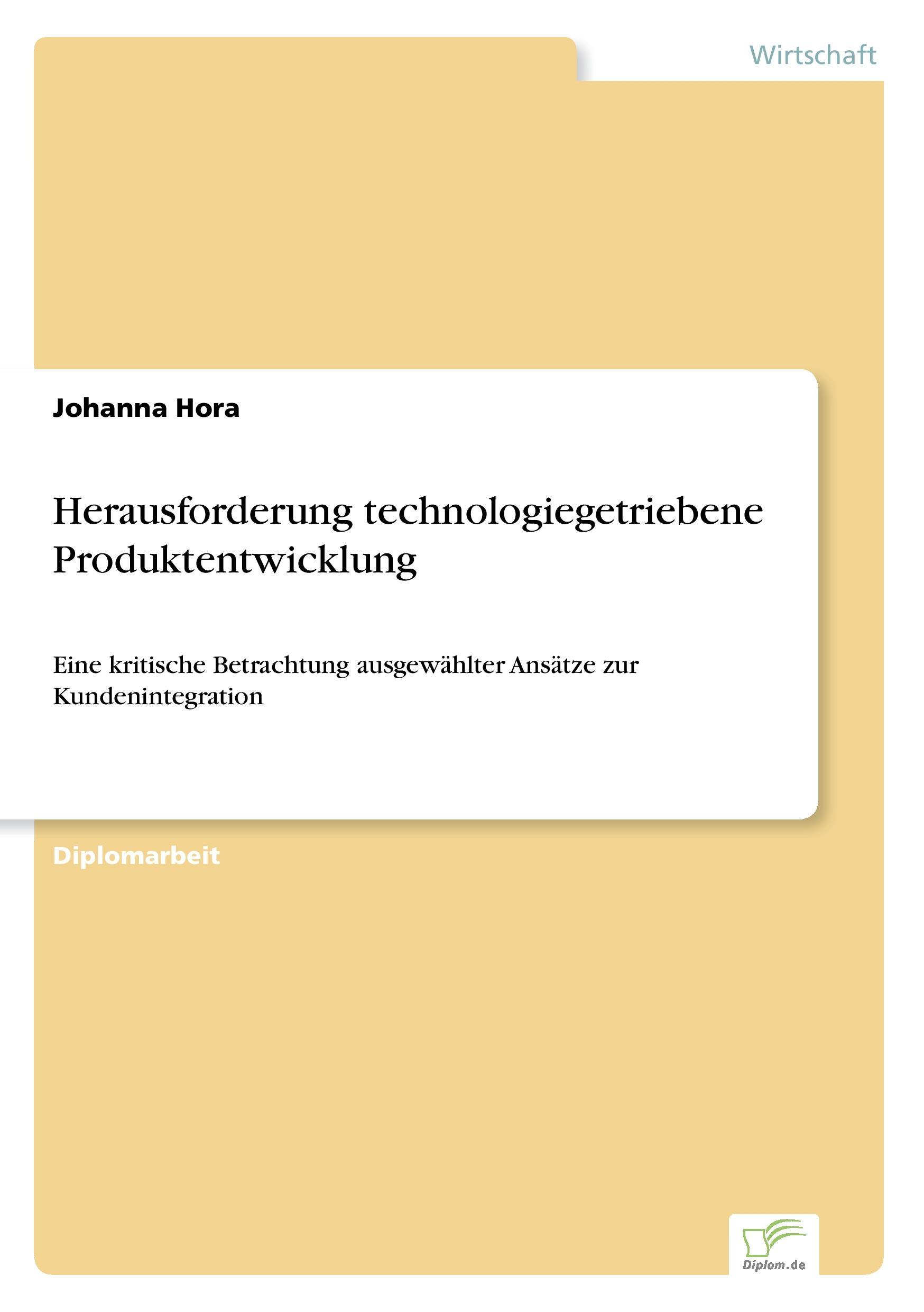 Herausforderung technologiegetriebene Produktentwicklung