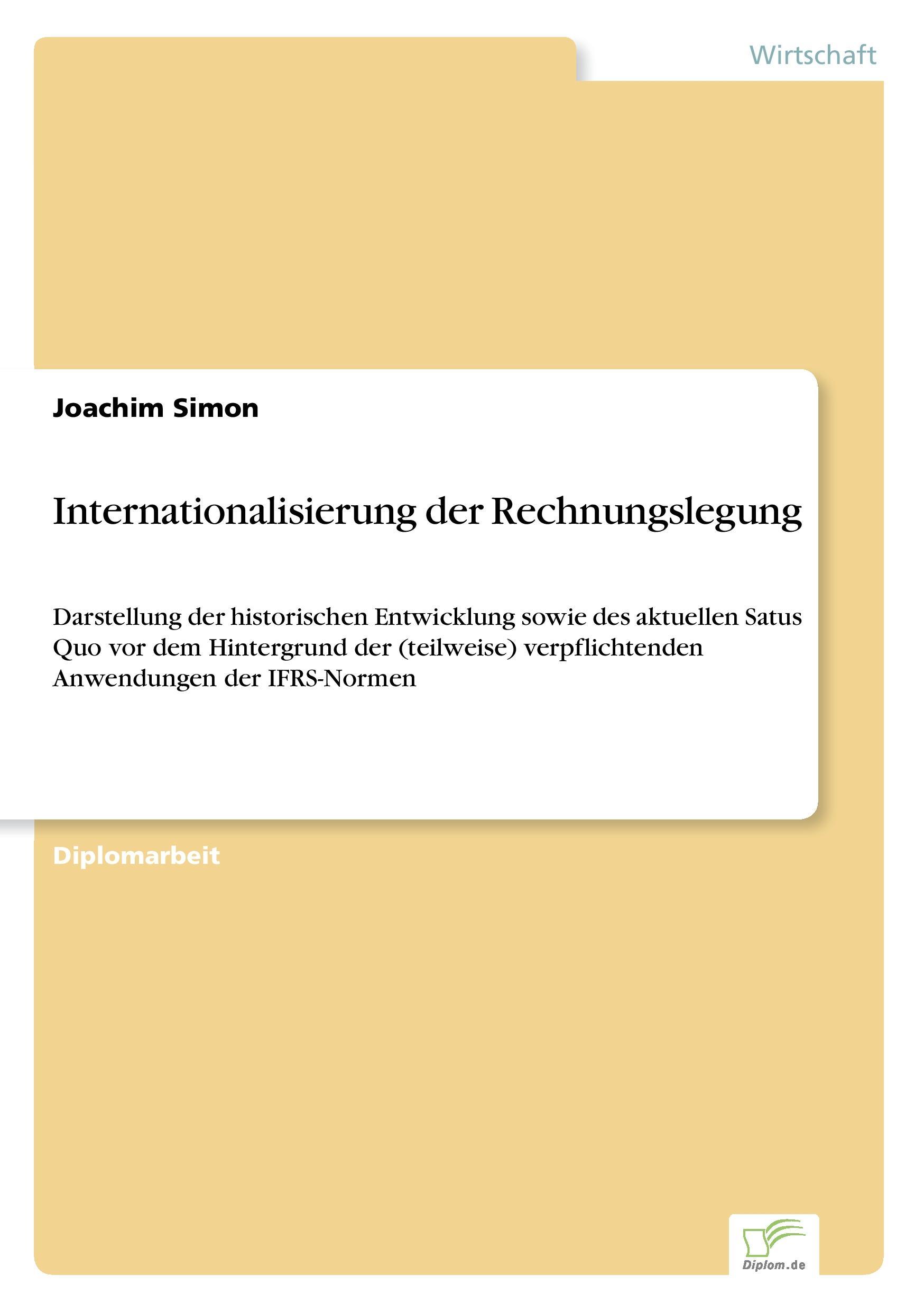 Internationalisierung der Rechnungslegung