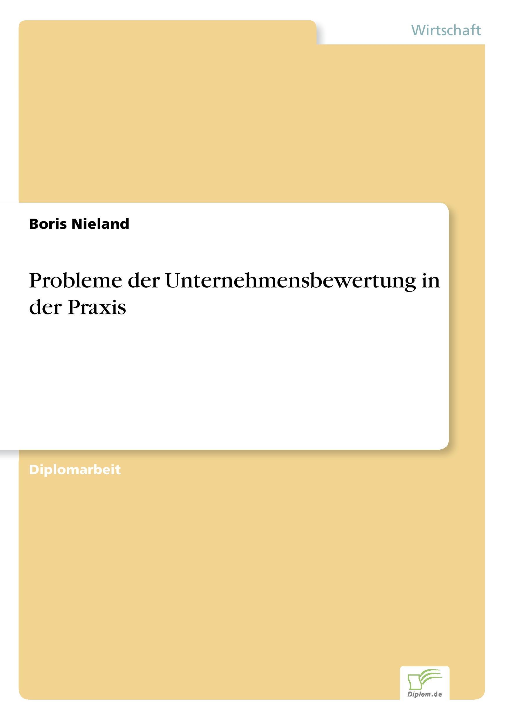 Probleme der Unternehmensbewertung in der Praxis