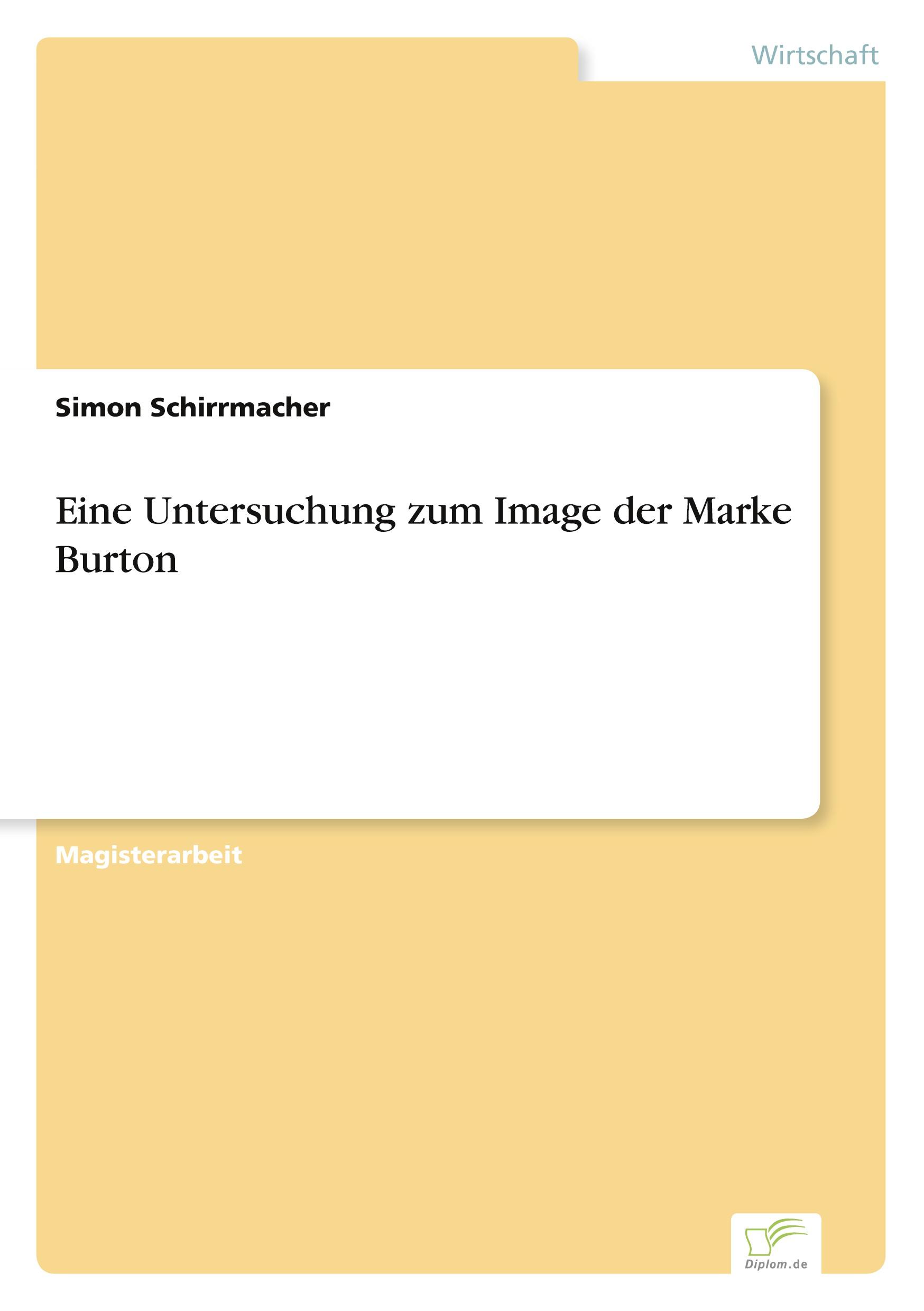 Eine Untersuchung zum Image der Marke Burton