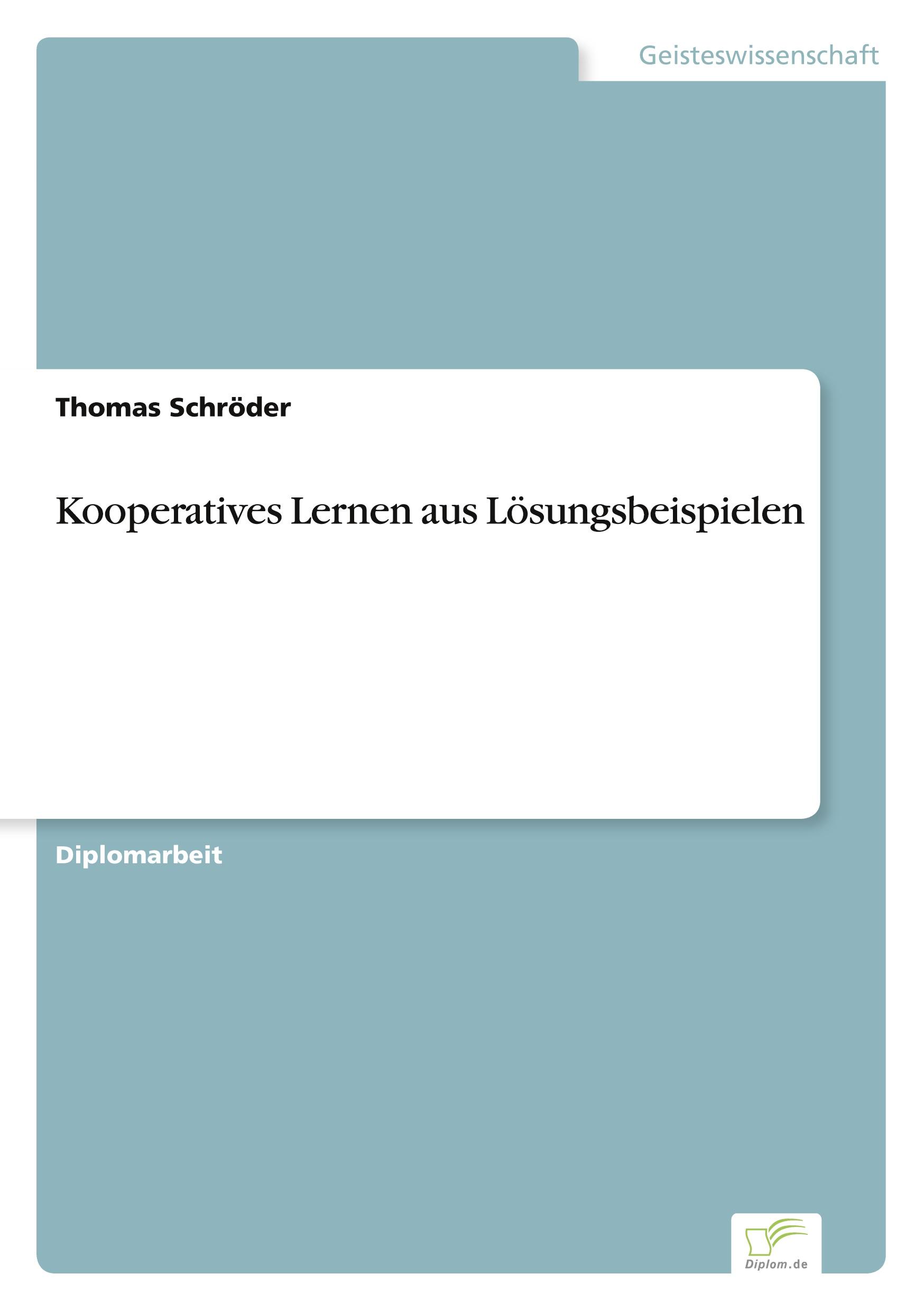 Kooperatives Lernen aus Lösungsbeispielen