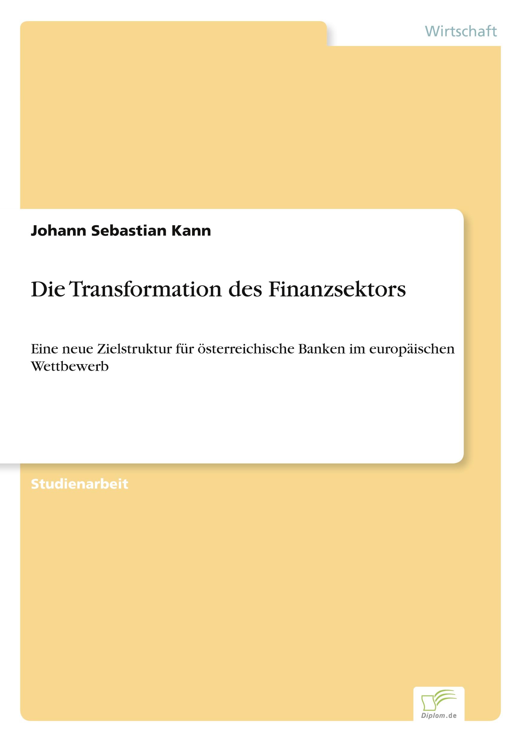 Die Transformation des Finanzsektors