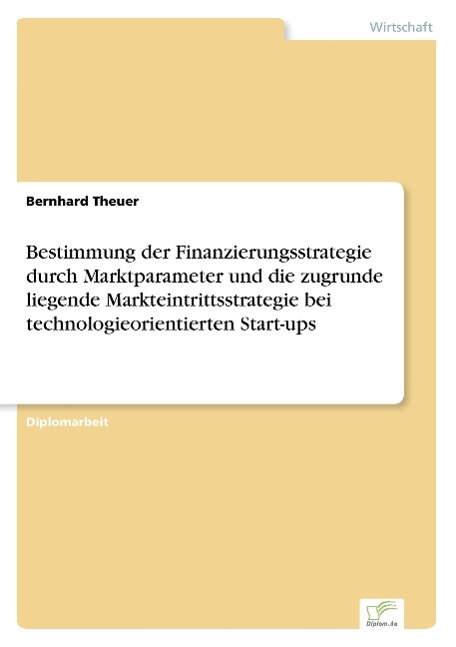 Bestimmung der Finanzierungsstrategie durch Marktparameter und die zugrunde liegende Markteintrittsstrategie bei technologieorientierten Start-ups