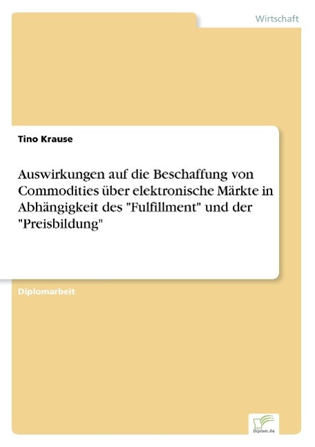 Auswirkungen auf die Beschaffung von Commodities über elektronische Märkte in Abhängigkeit des "Fulfillment" und der "Preisbildung"