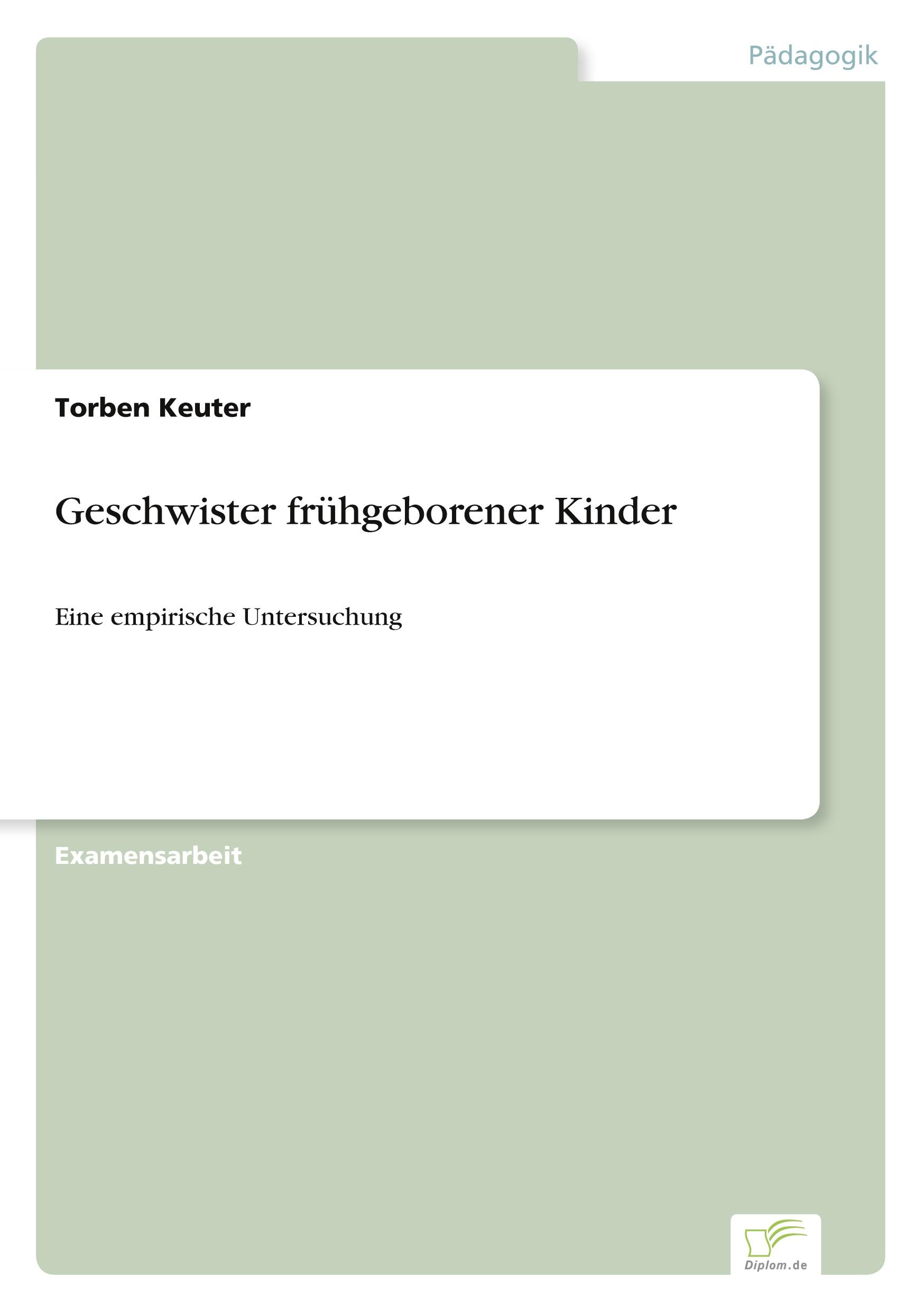 Geschwister frühgeborener Kinder