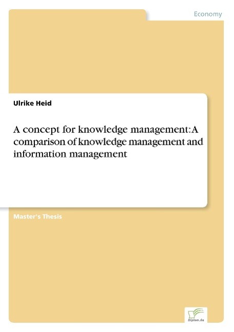 A concept for knowledge management: A comparison of knowledge management and information management