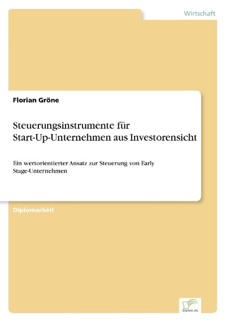 Steuerungsinstrumente für Start-Up-Unternehmen aus Investorensicht