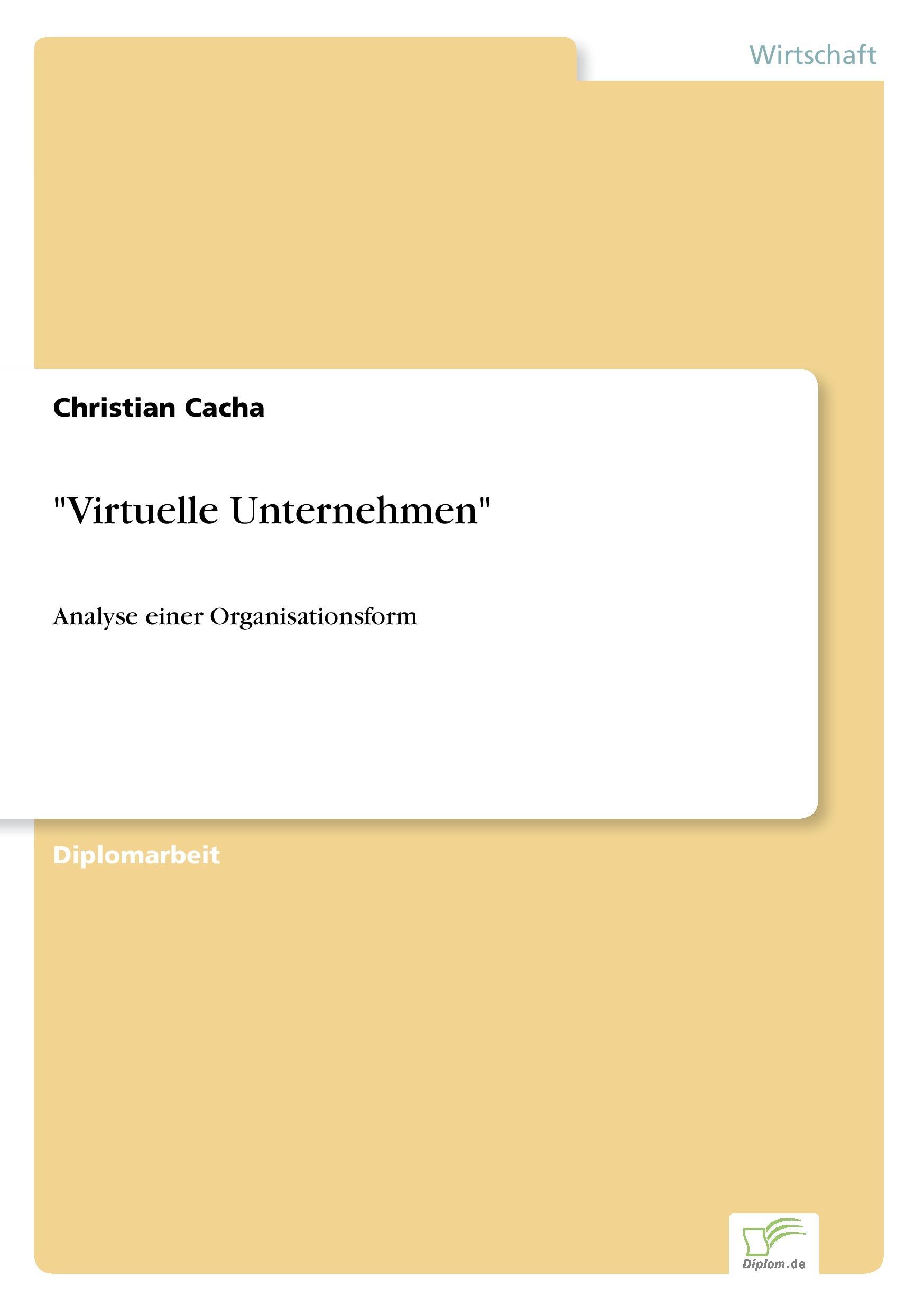 "Virtuelle Unternehmen"