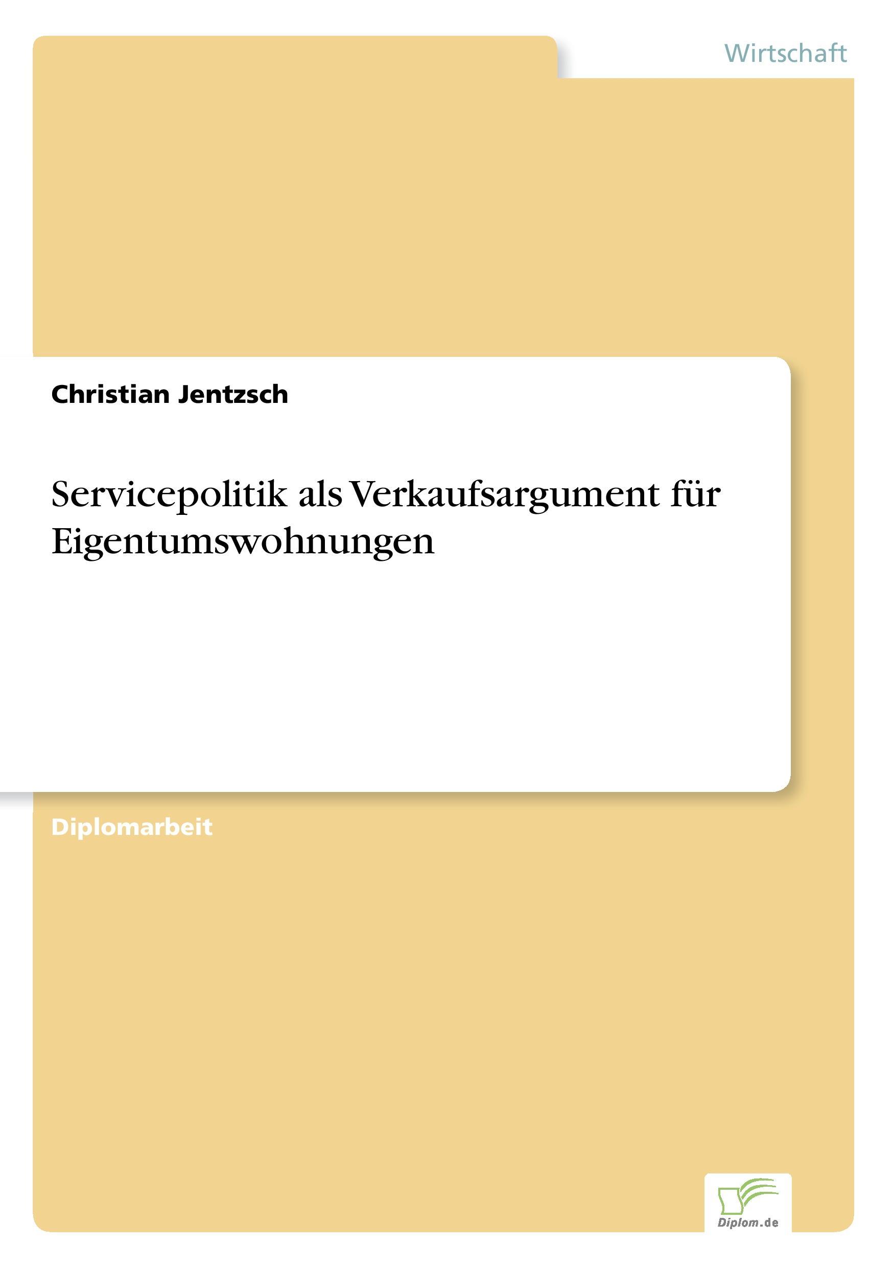 Servicepolitik als Verkaufsargument für Eigentumswohnungen