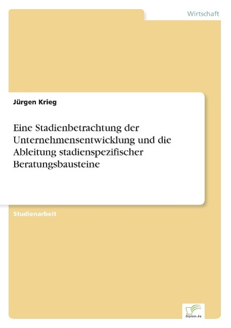 Eine Stadienbetrachtung der Unternehmensentwicklung und die Ableitung stadienspezifischer Beratungsbausteine