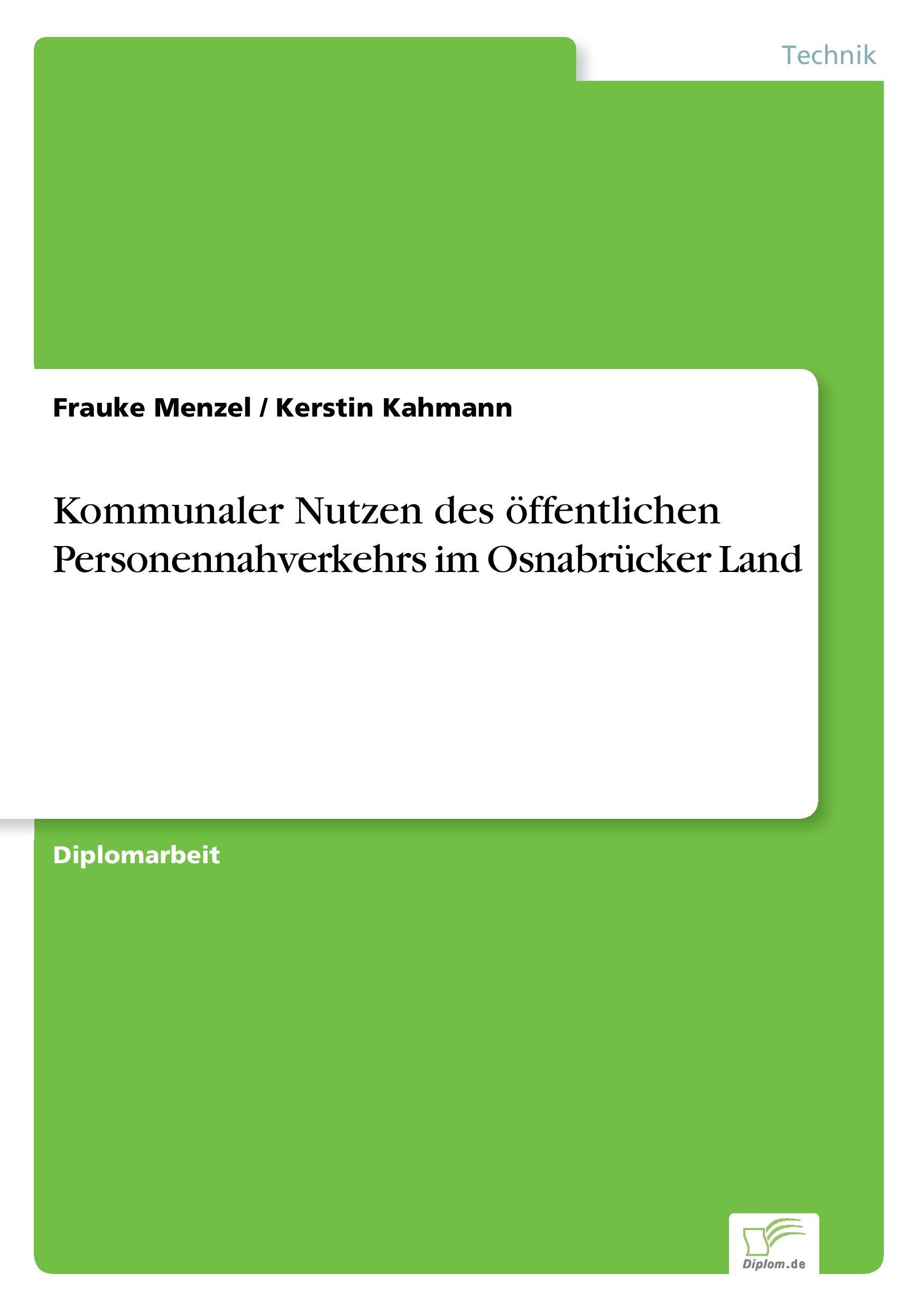 Kommunaler Nutzen des öffentlichen Personennahverkehrs im Osnabrücker Land