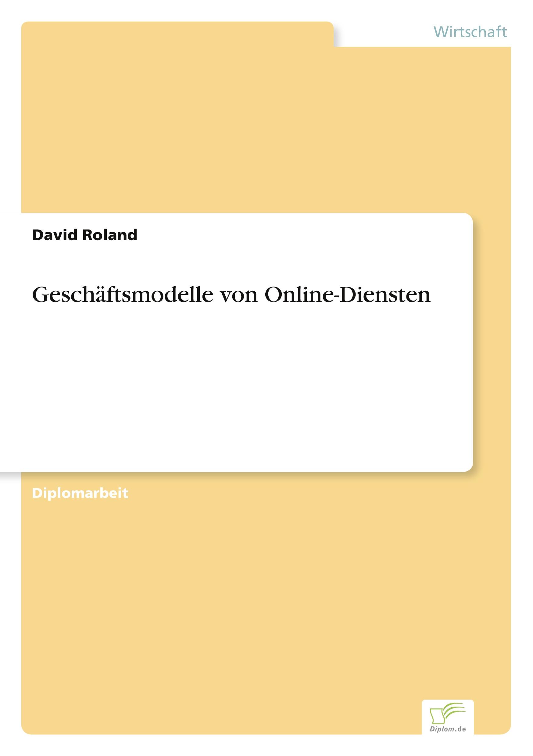 Geschäftsmodelle von Online-Diensten