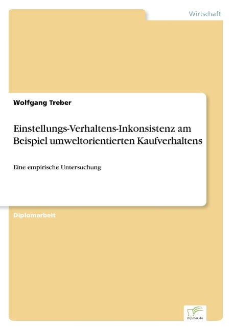 Einstellungs-Verhaltens-Inkonsistenz am Beispiel umweltorientierten Kaufverhaltens