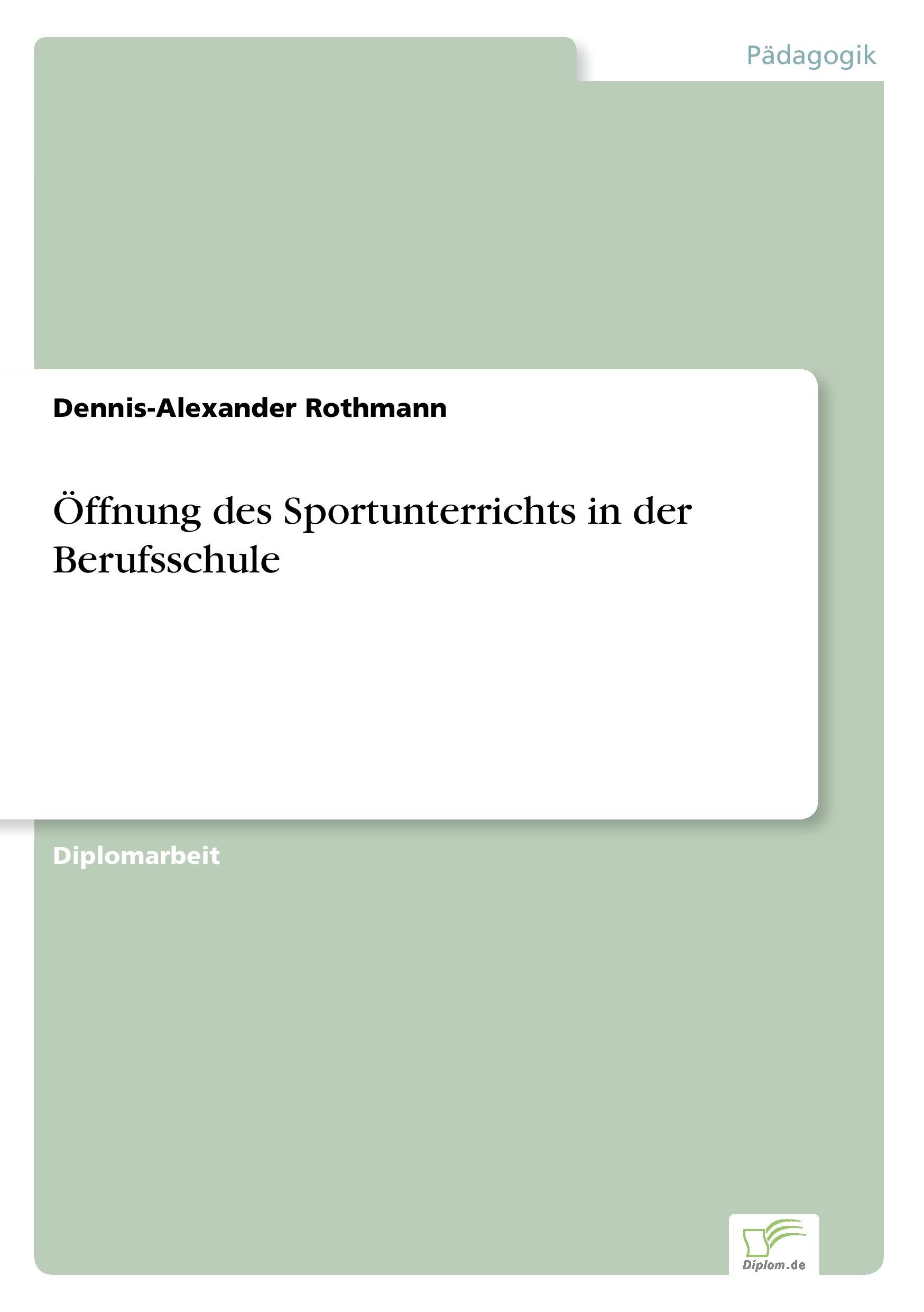 Öffnung des Sportunterrichts in der Berufsschule