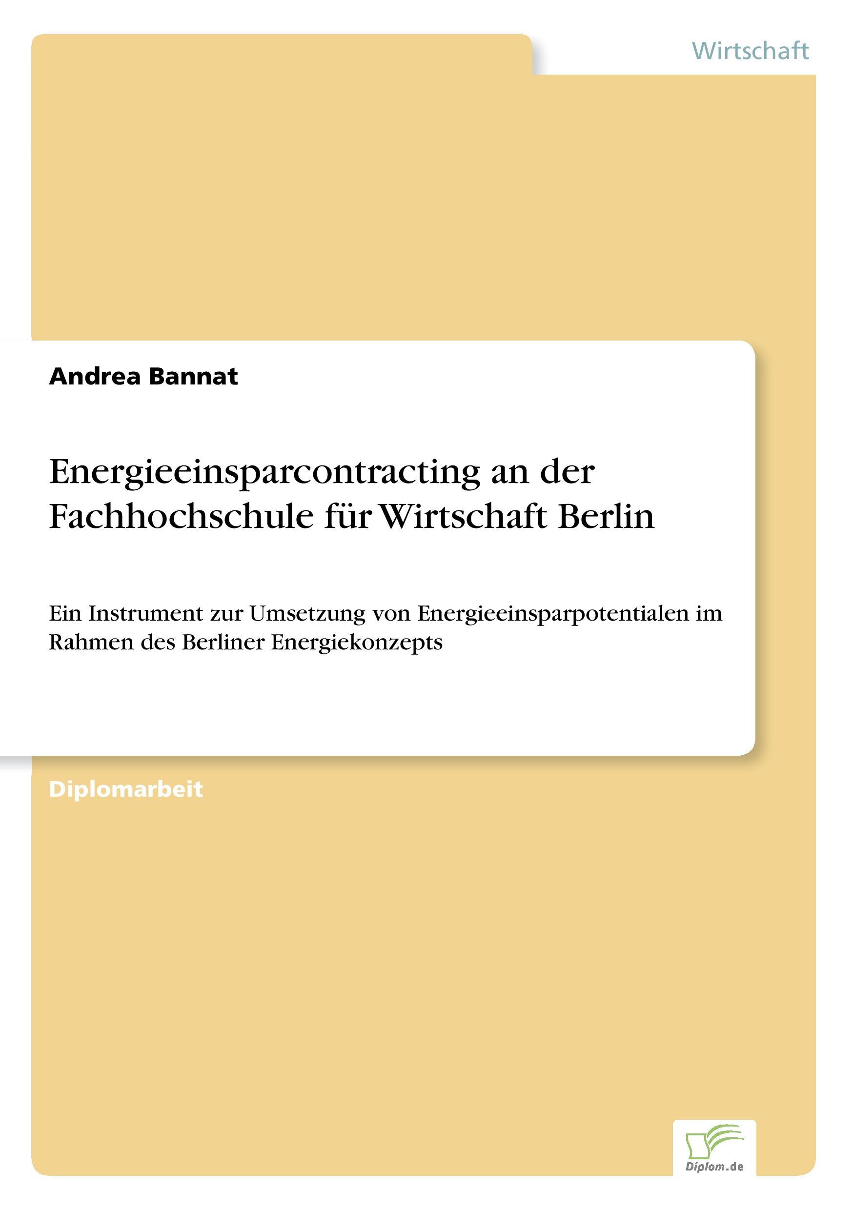 Energieeinsparcontracting an der Fachhochschule für Wirtschaft Berlin