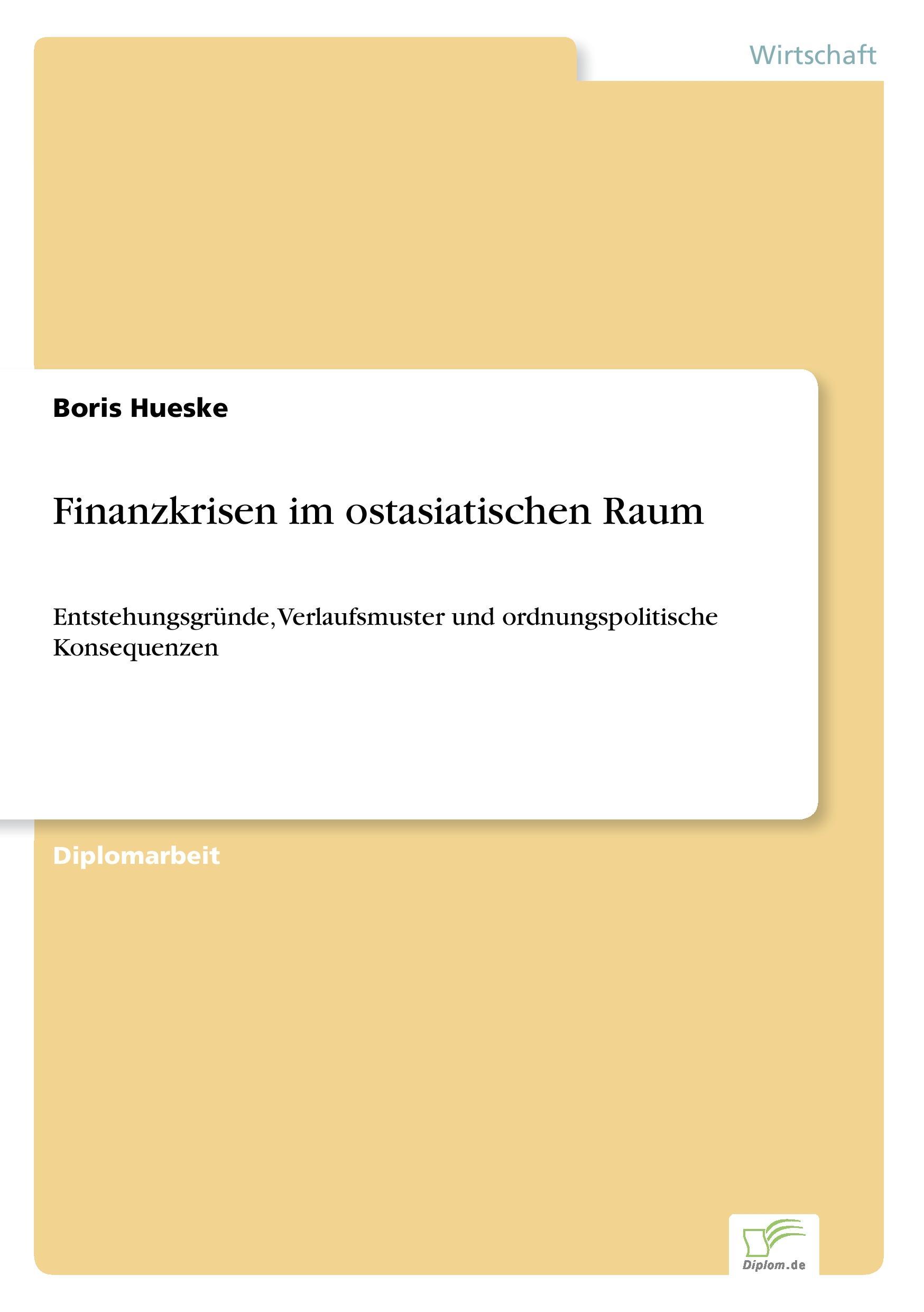 Finanzkrisen im ostasiatischen Raum