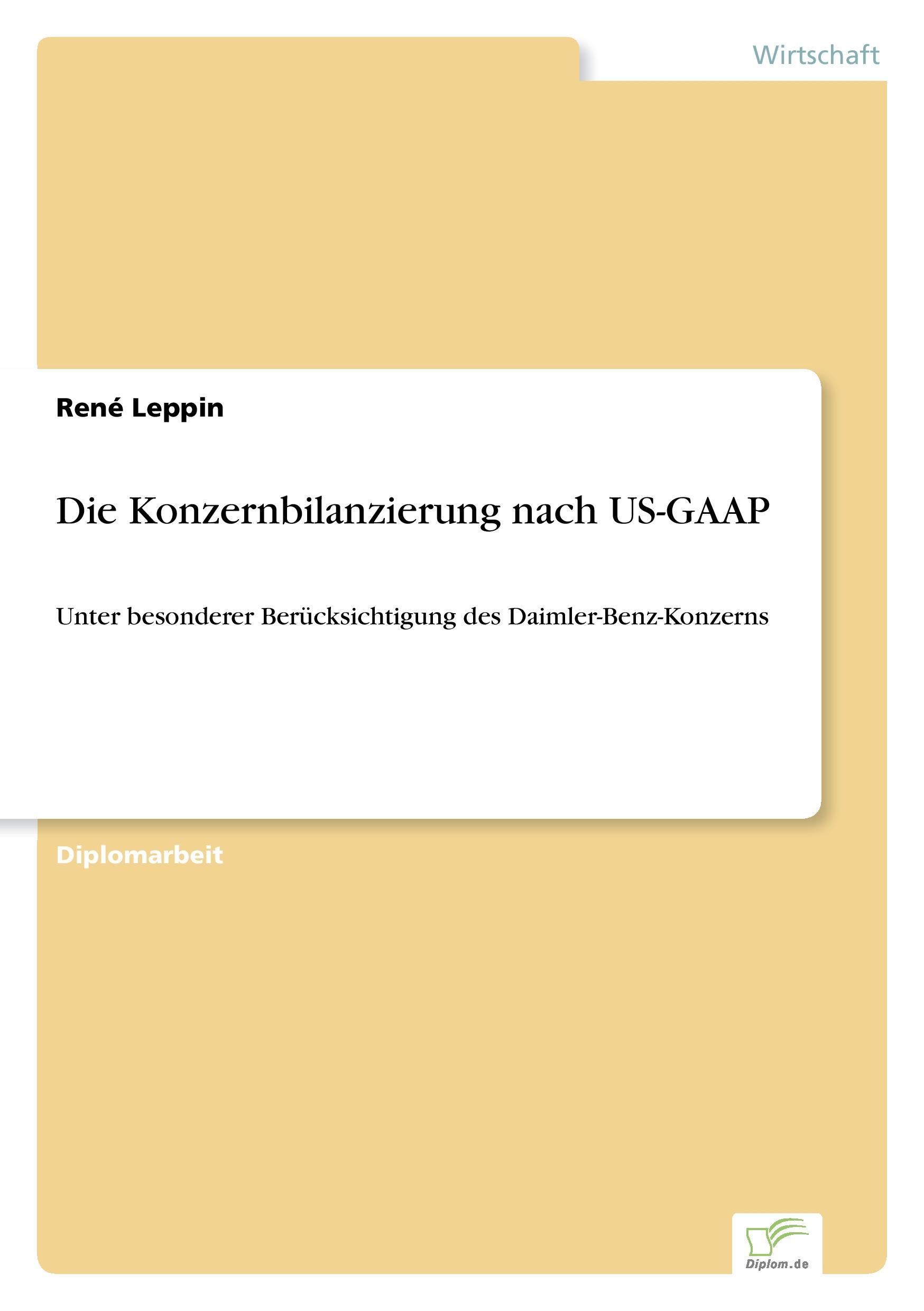 Die Konzernbilanzierung nach US-GAAP