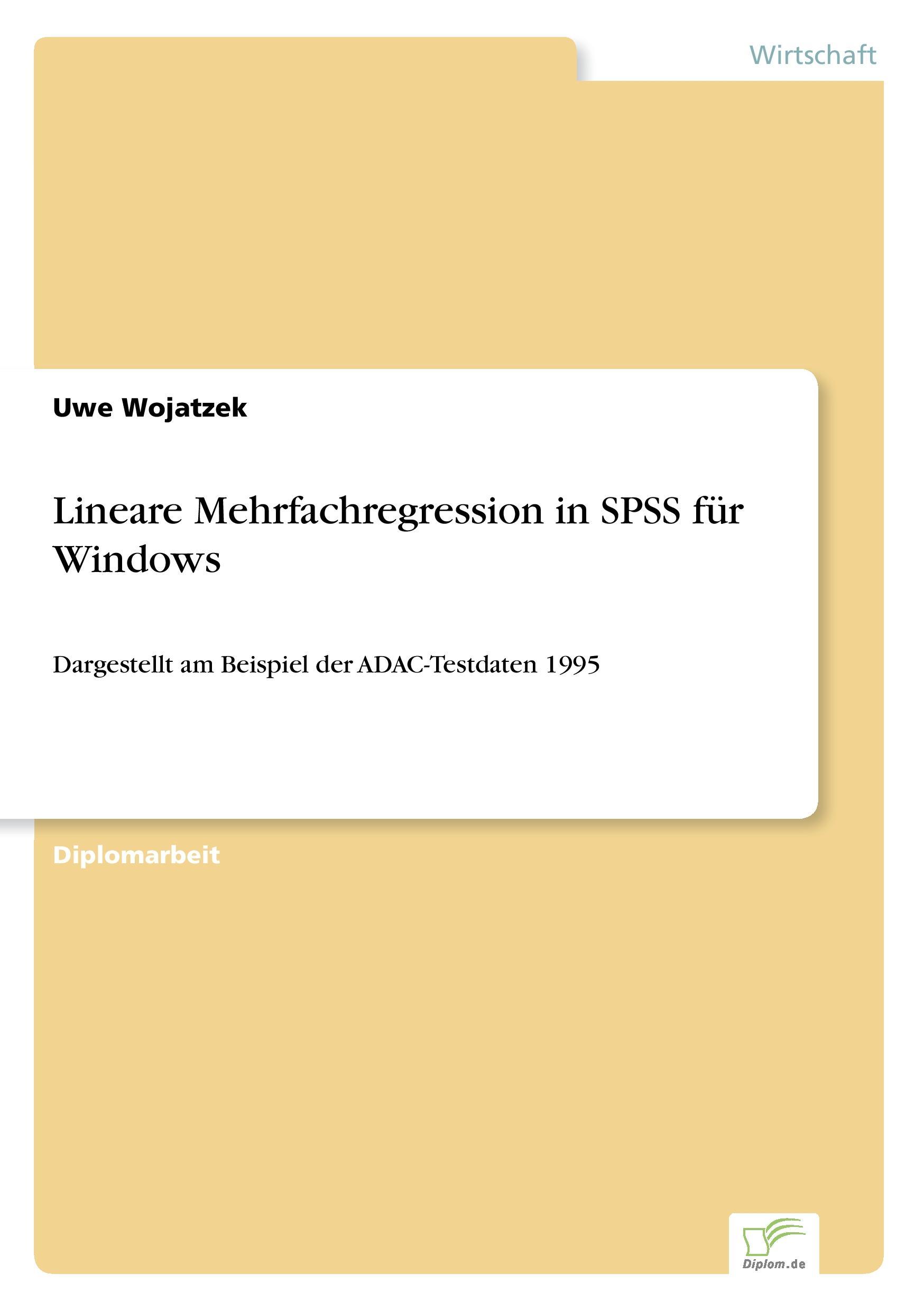 Lineare Mehrfachregression in SPSS für Windows