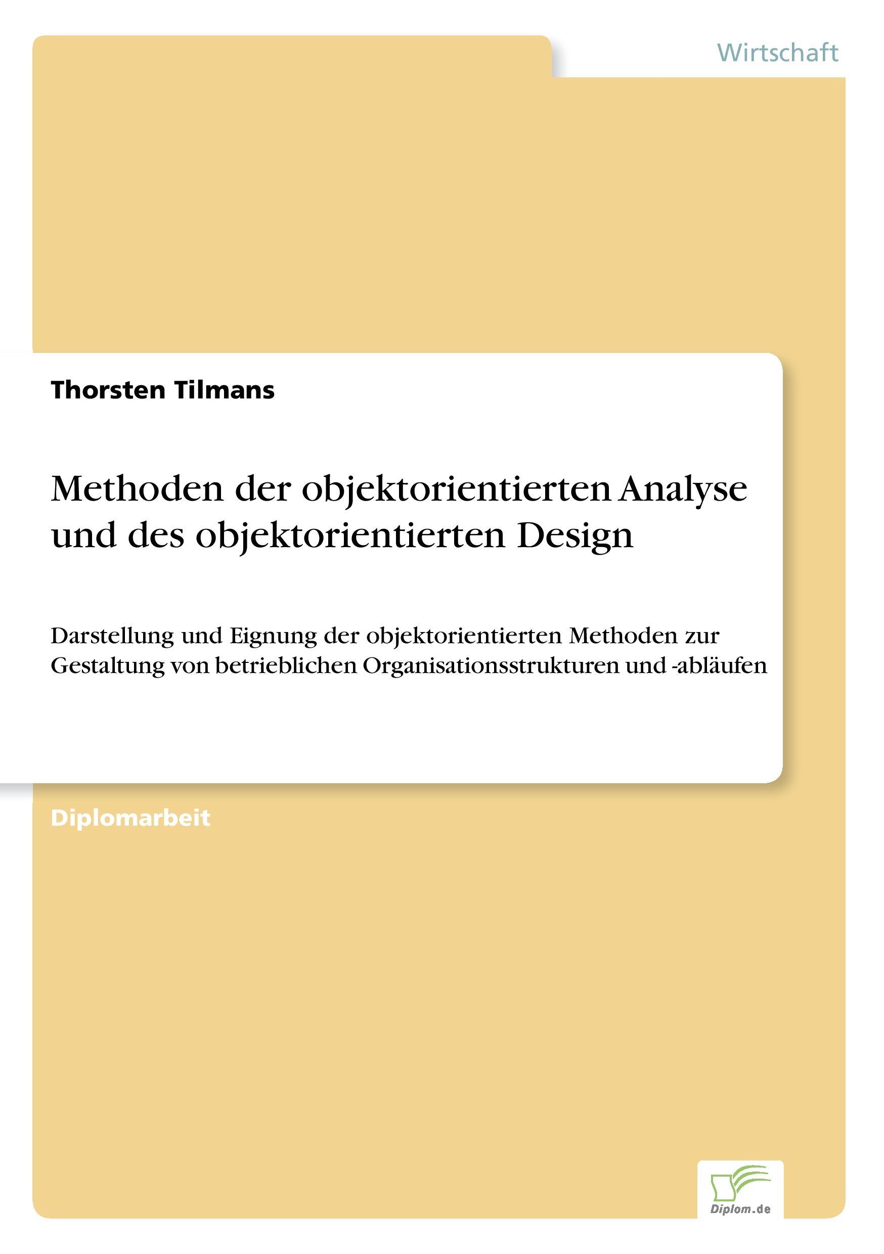 Methoden der objektorientierten Analyse und des objektorientierten Design