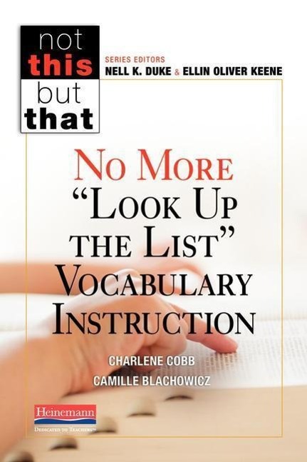 No More Look Up the List Vocabulary Instruction