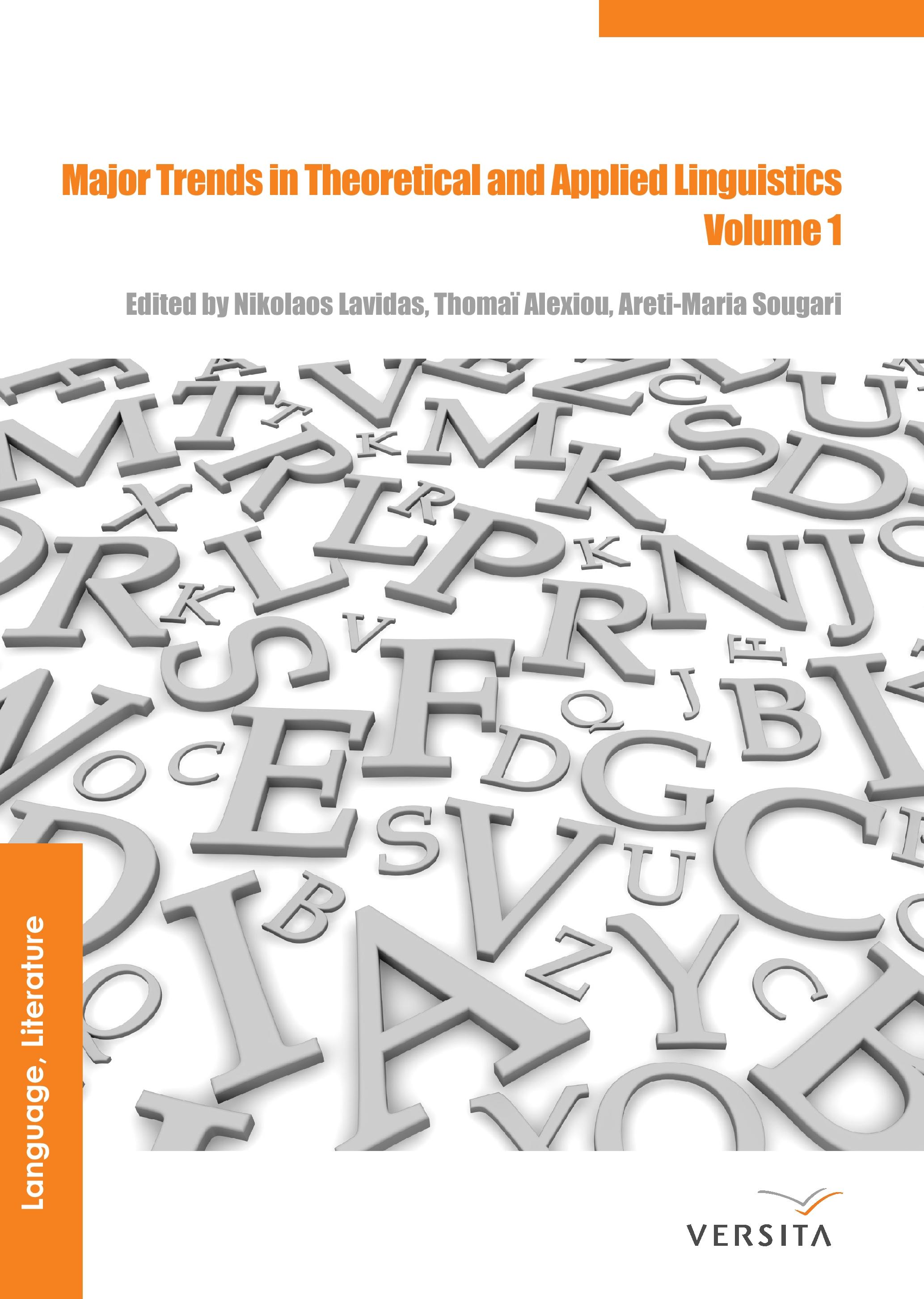 Major Trends in Theoretical and Applied Linguistics 1