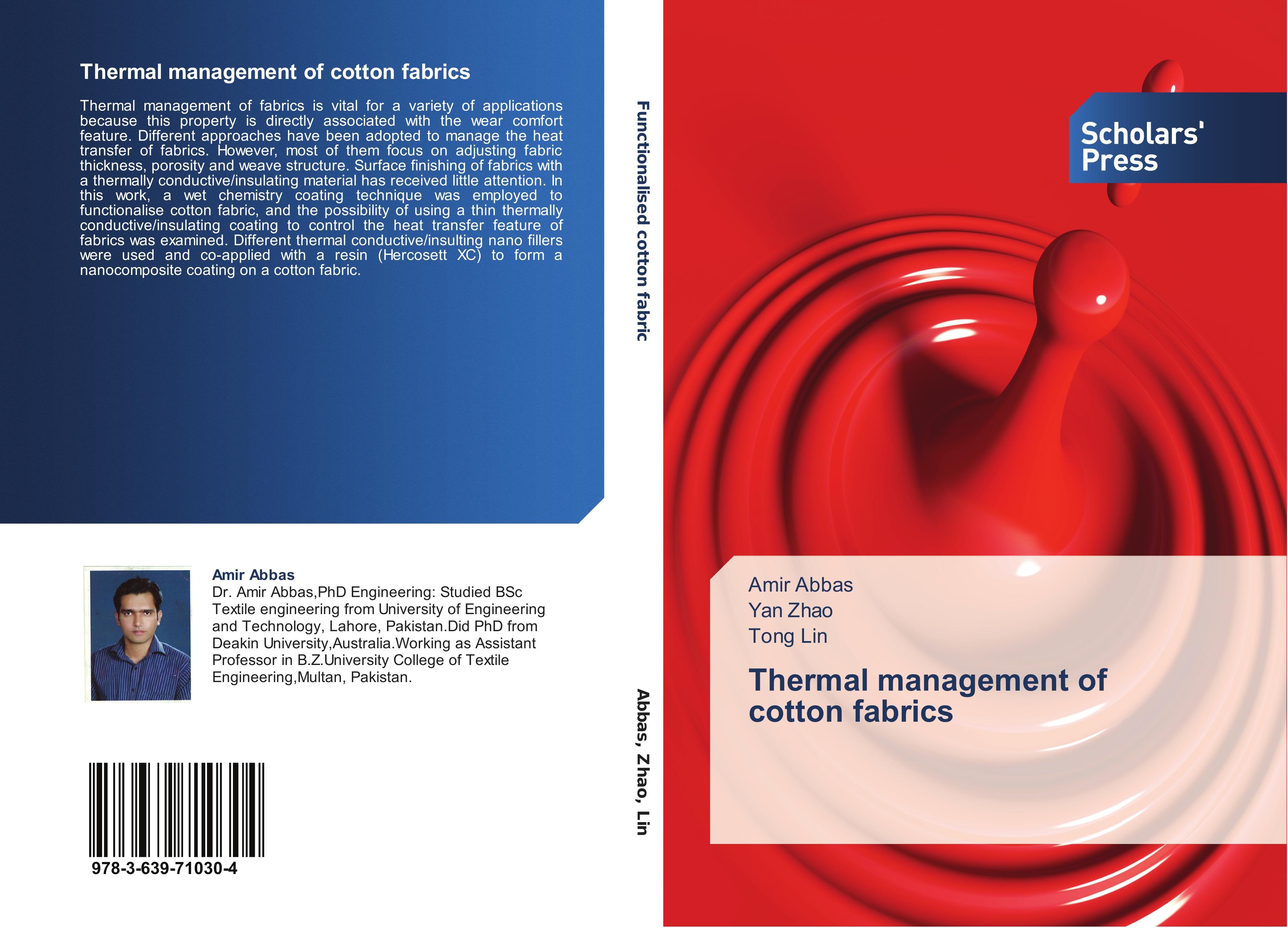 Thermal management of cotton fabrics