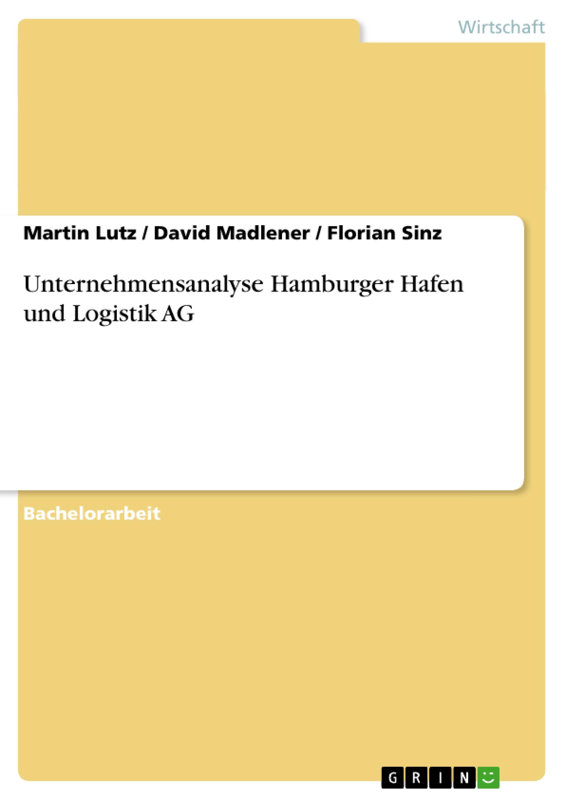 Unternehmensanalyse Hamburger Hafen und Logistik AG