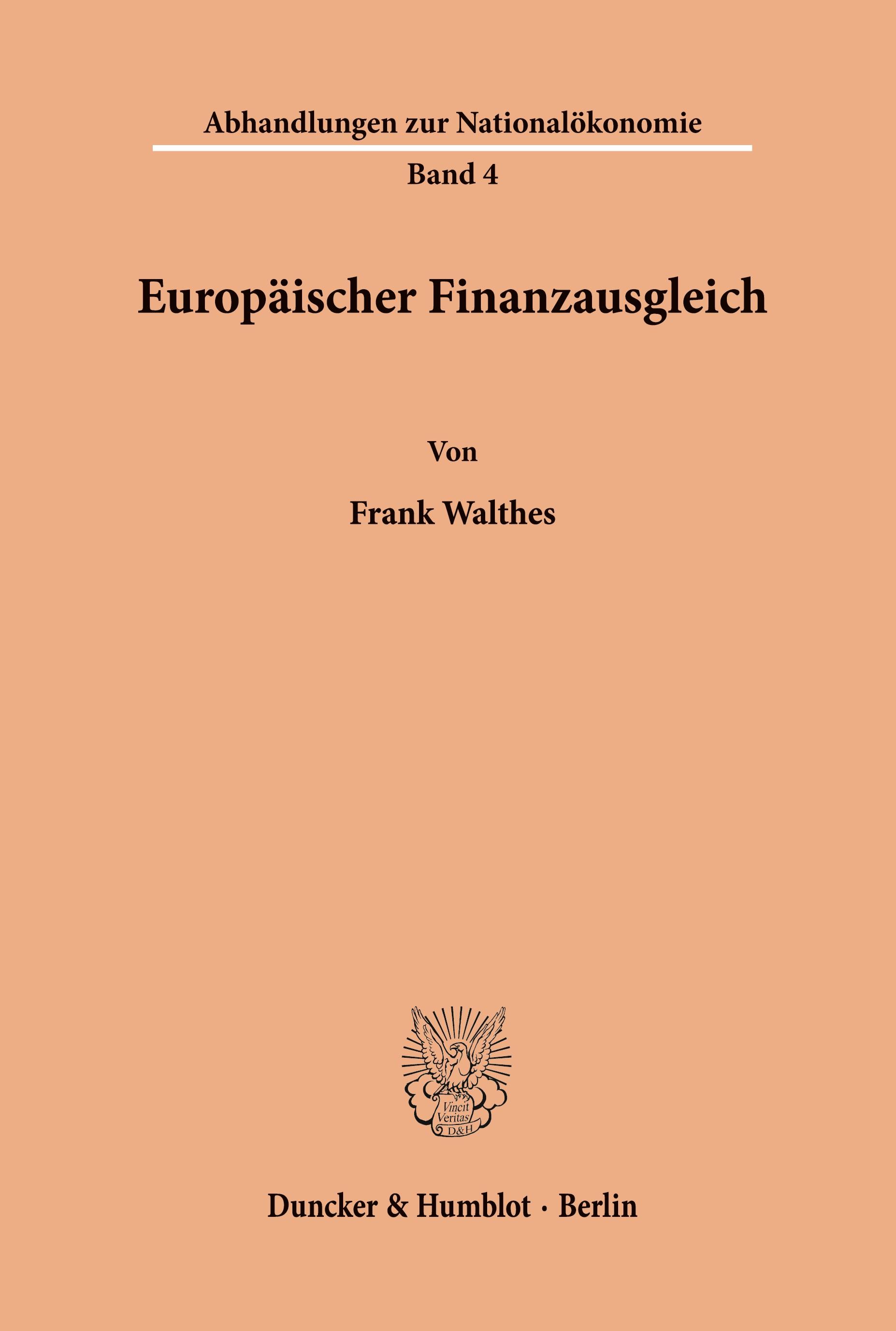 Europäischer Finanzausgleich.